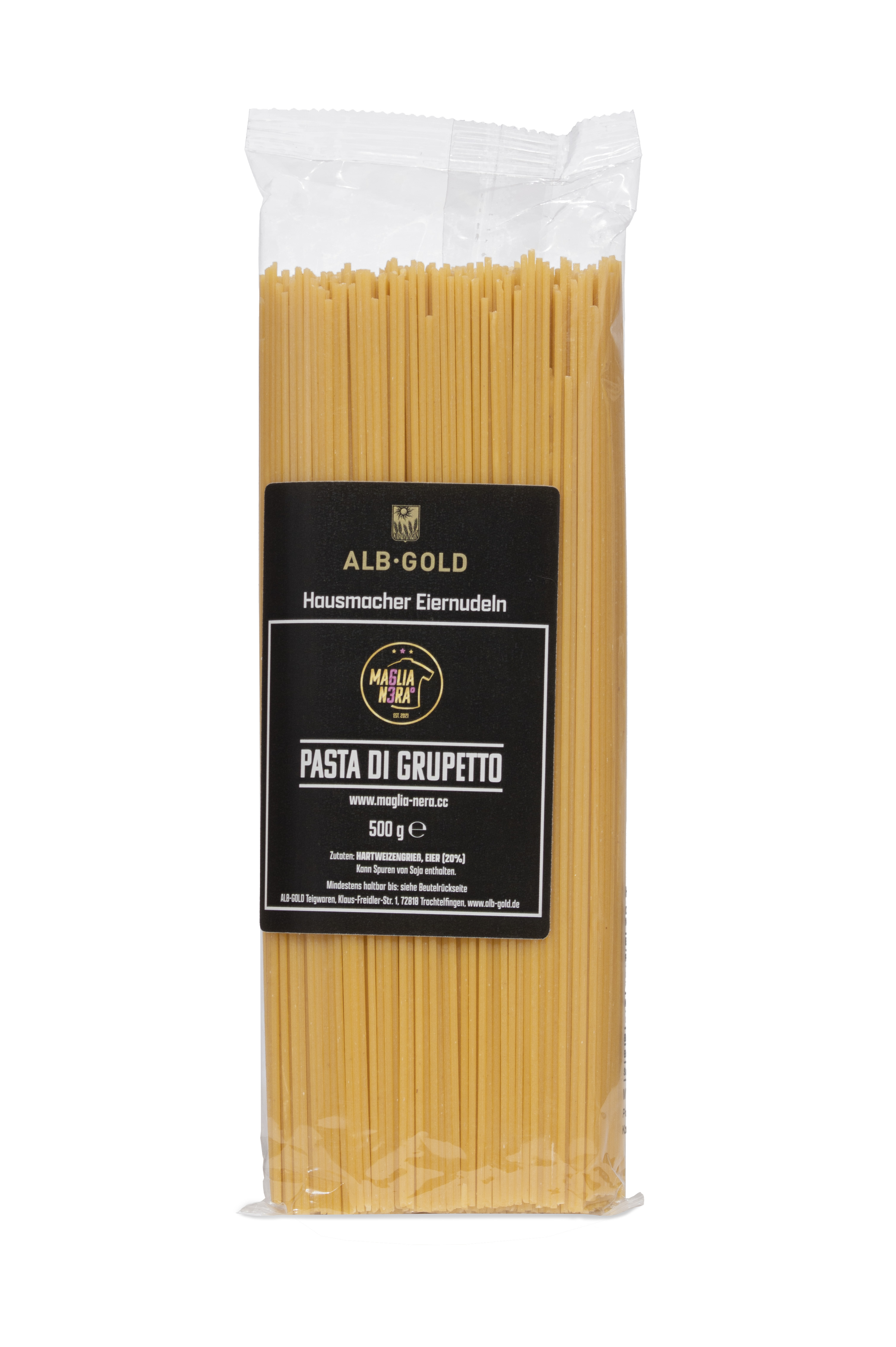 MA6LIA N3RA° Spaghetti / 500g Alb Gold Hausmacher Eiernudeln