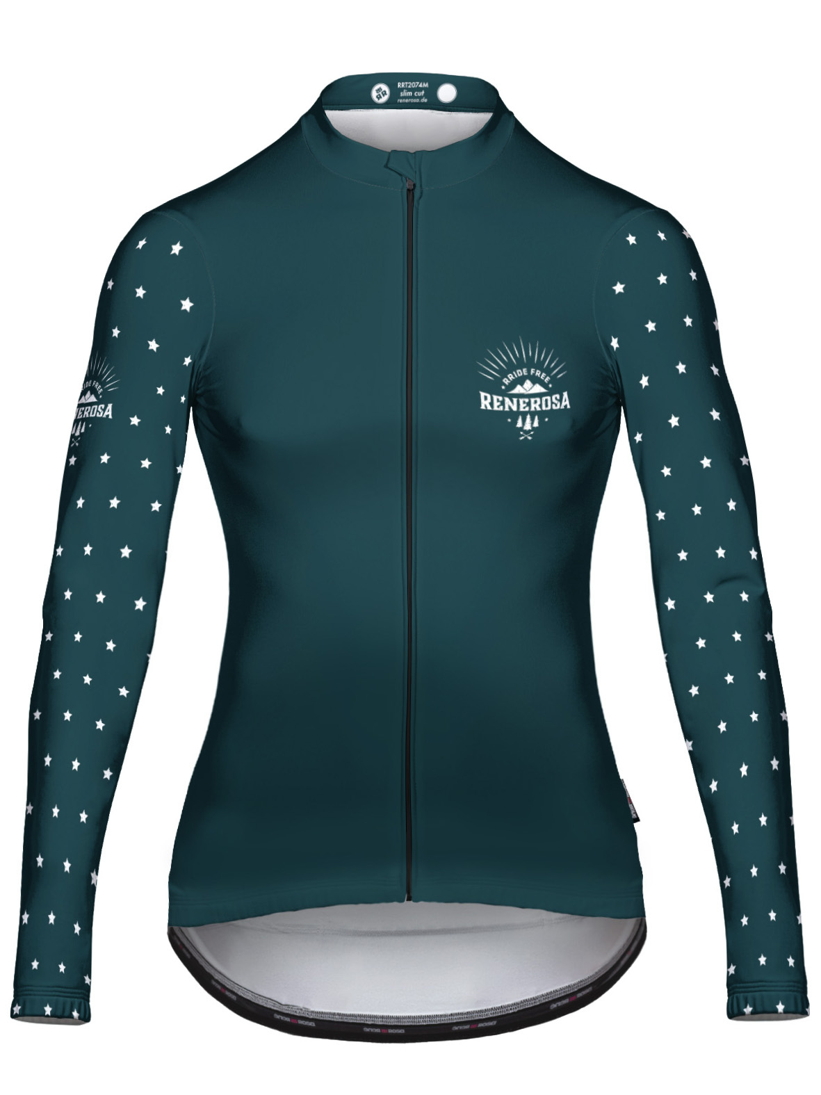 Langarmradtrikot RRT2074W Damen / RRideFree Star BlueWhite