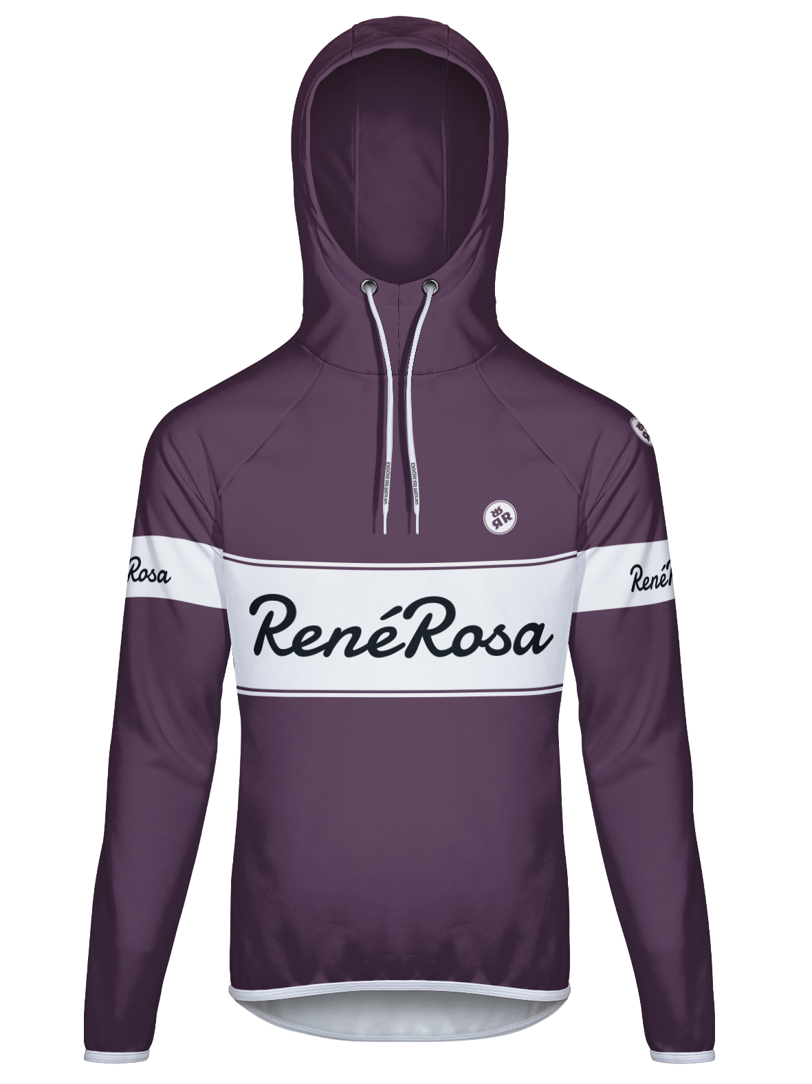 Sport Funktions-Hoodie RRT3244M / Vintagestyle Aubergine