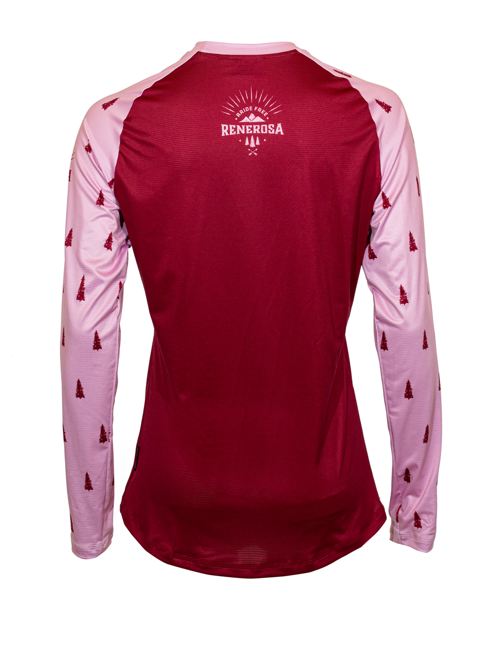 MTB/E-Bike Longsleeve Damen Jerseyl RRT615W / RRideFree Bordeaux Rosa