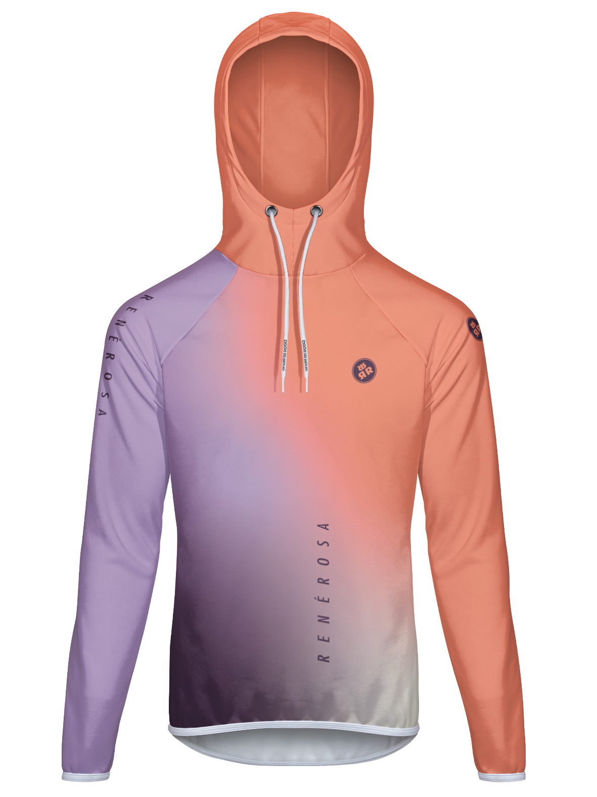 Sport Funktions-Hoodie RRT3244M / RR Delight Orange Lavender