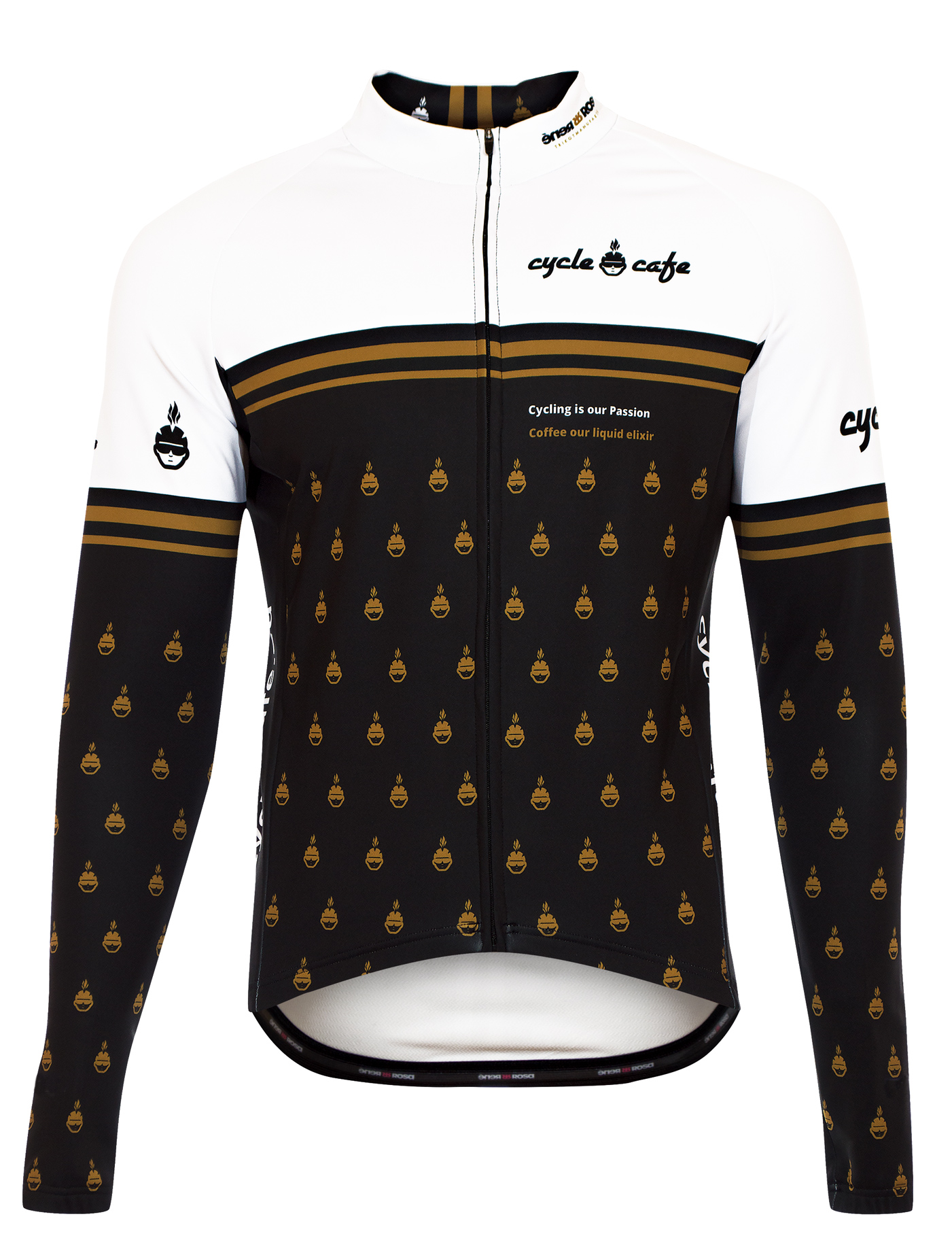 Langarmtrikot Elastan RRT074M / CycleCafe Special Edition Langarmtrikot Elastan RRT074M / CycleCafe Special Edition