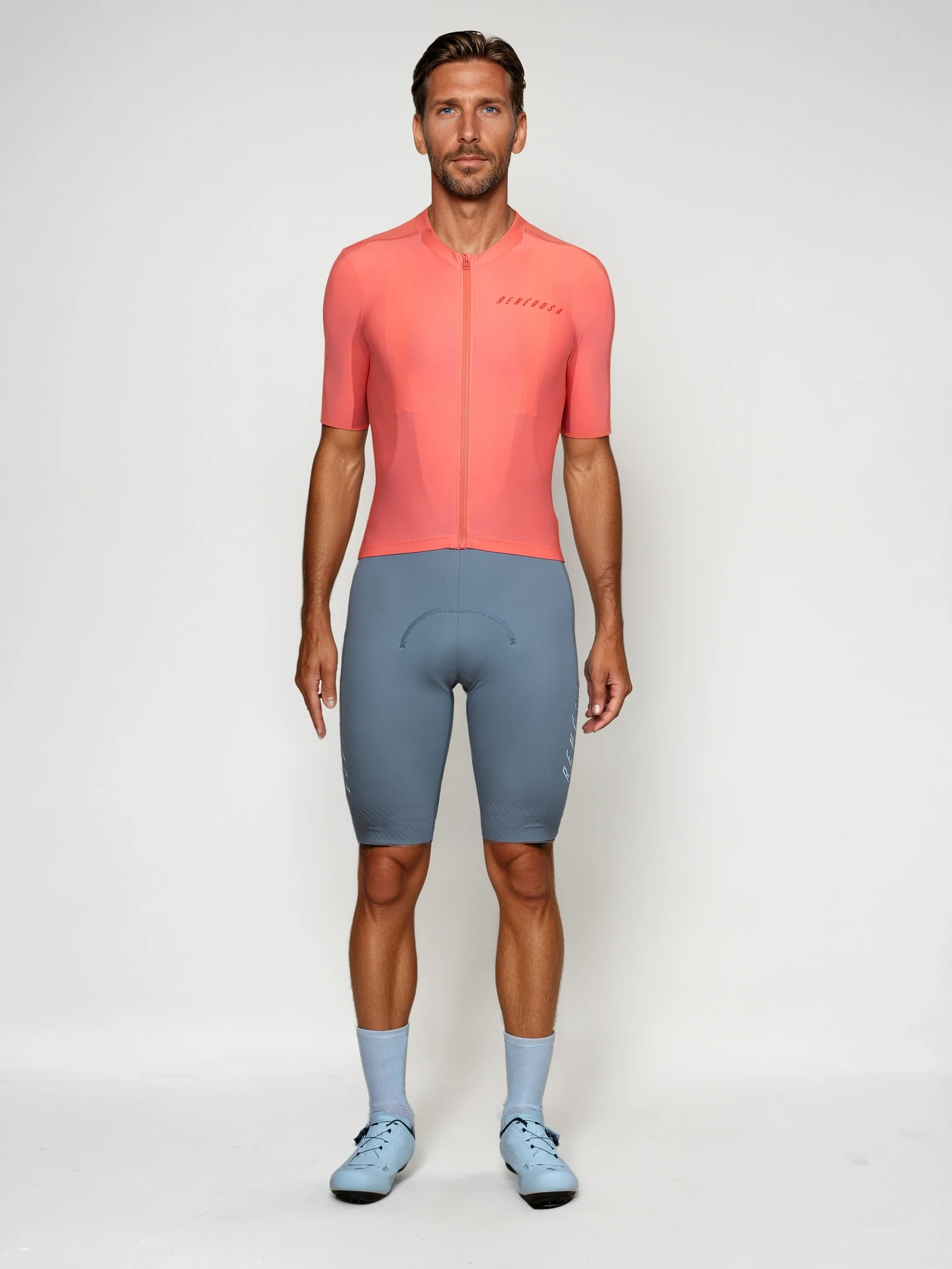 Kurzarm Radtrikot RRT2048UP RenéRosa Neo CoralPink