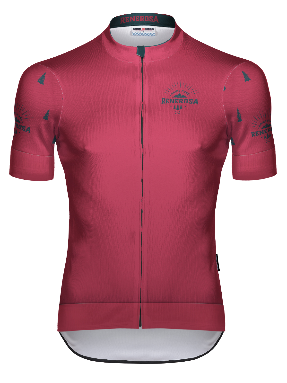 Kurzarm Radtrikot RRT2047M / RRideFree - Bordeaux-Blue Kurzarm Radtrikot RRT2047M / RRideFree - Bordeaux-Blue