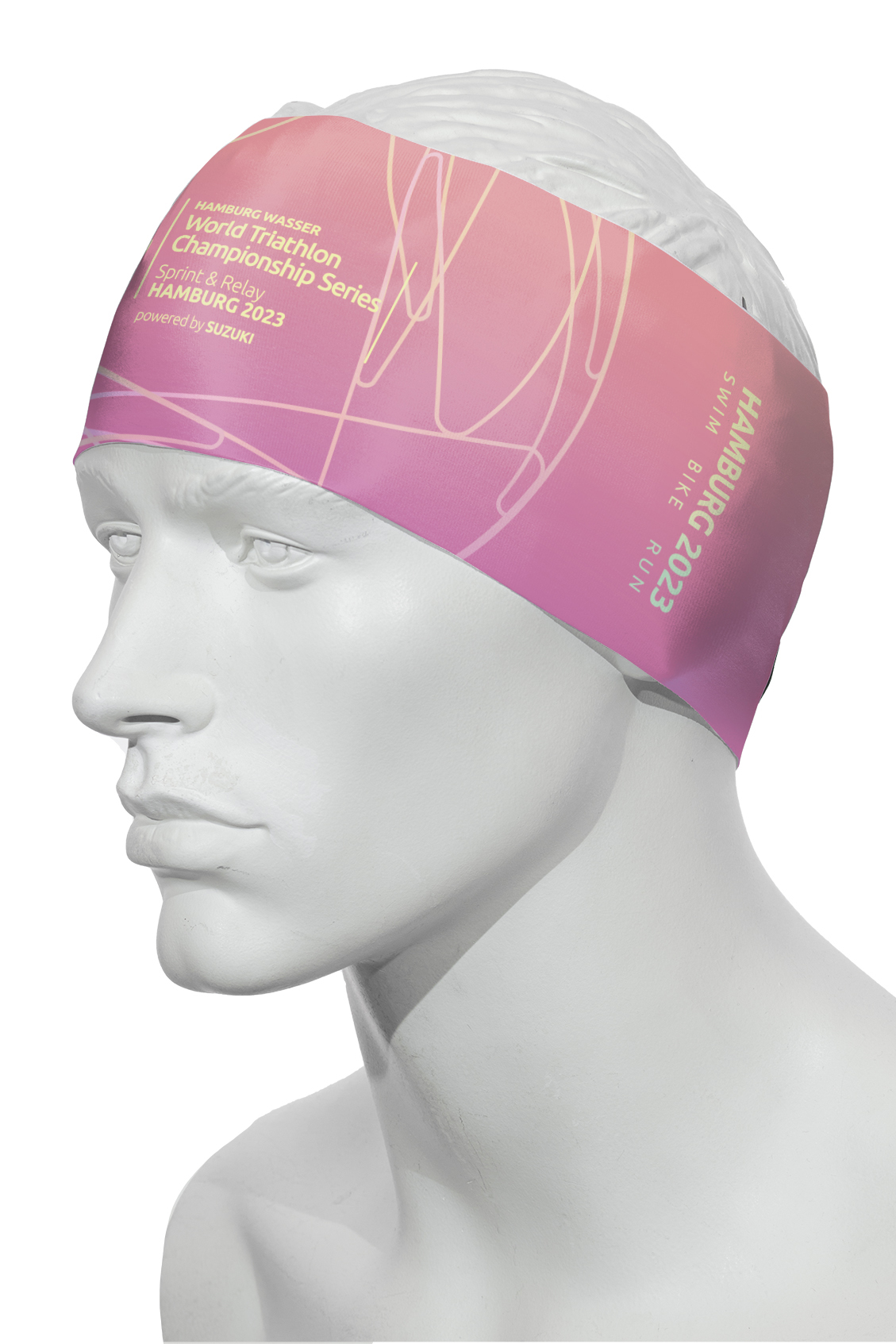 Stirnband RRT991U / World Triathlon Hamburg 2023 Pink