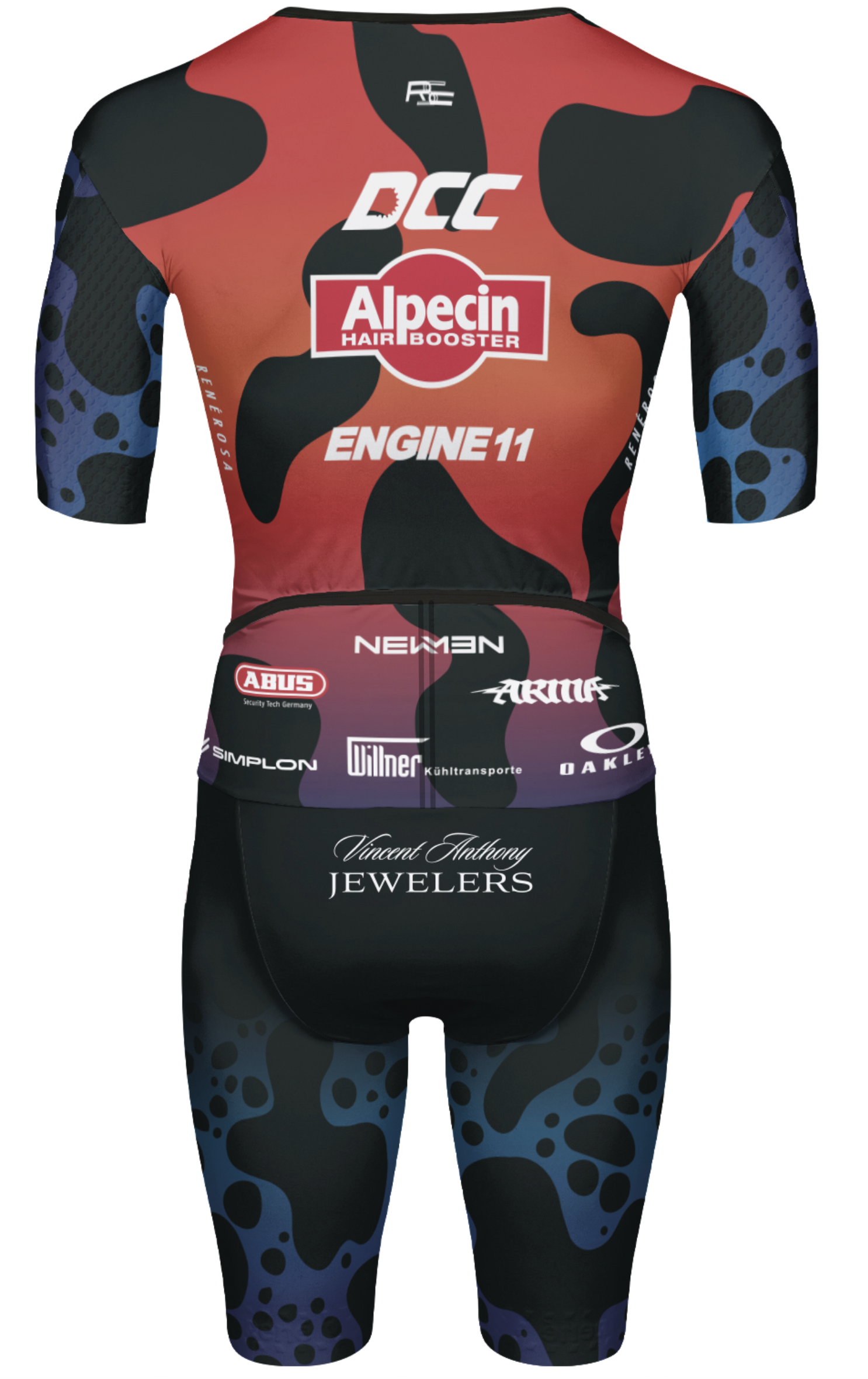 Road Einteiler Halbarm PRO RRT2791M_Road / Poison frog