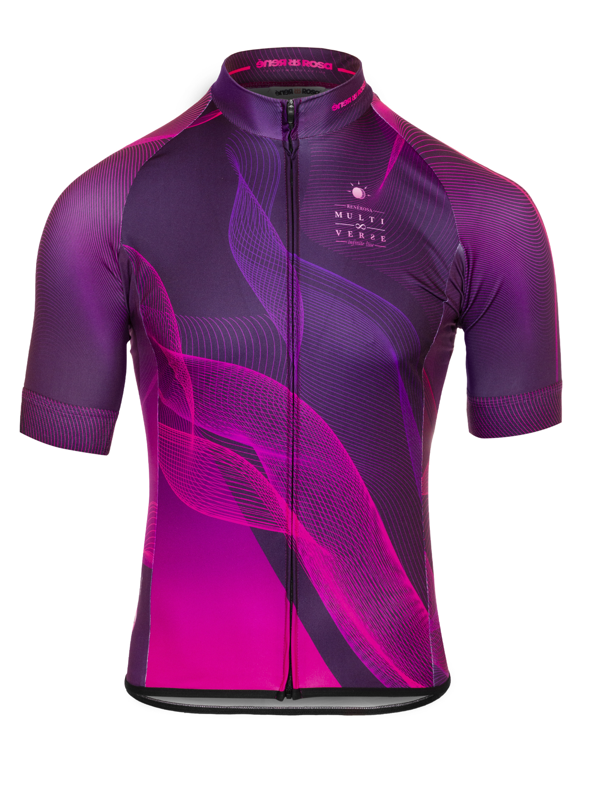 Kurzarm Radtrikot RRT046M / Multiverse - infinite line VENUS