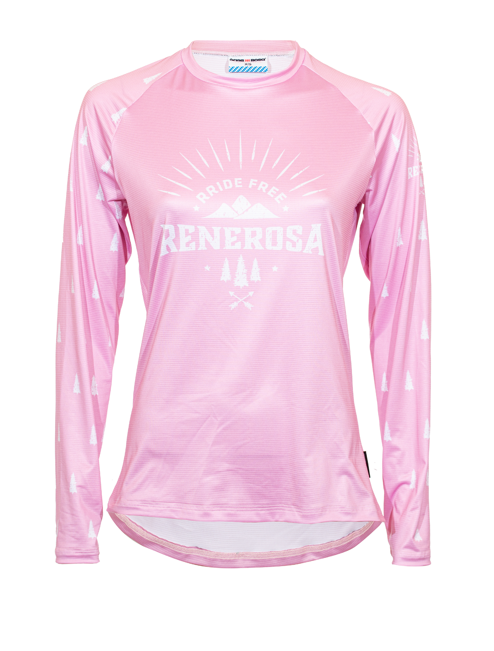 MTB/E-Bike Longsleeve Damen Jerseyl RRT615W / RRideFree Rosa