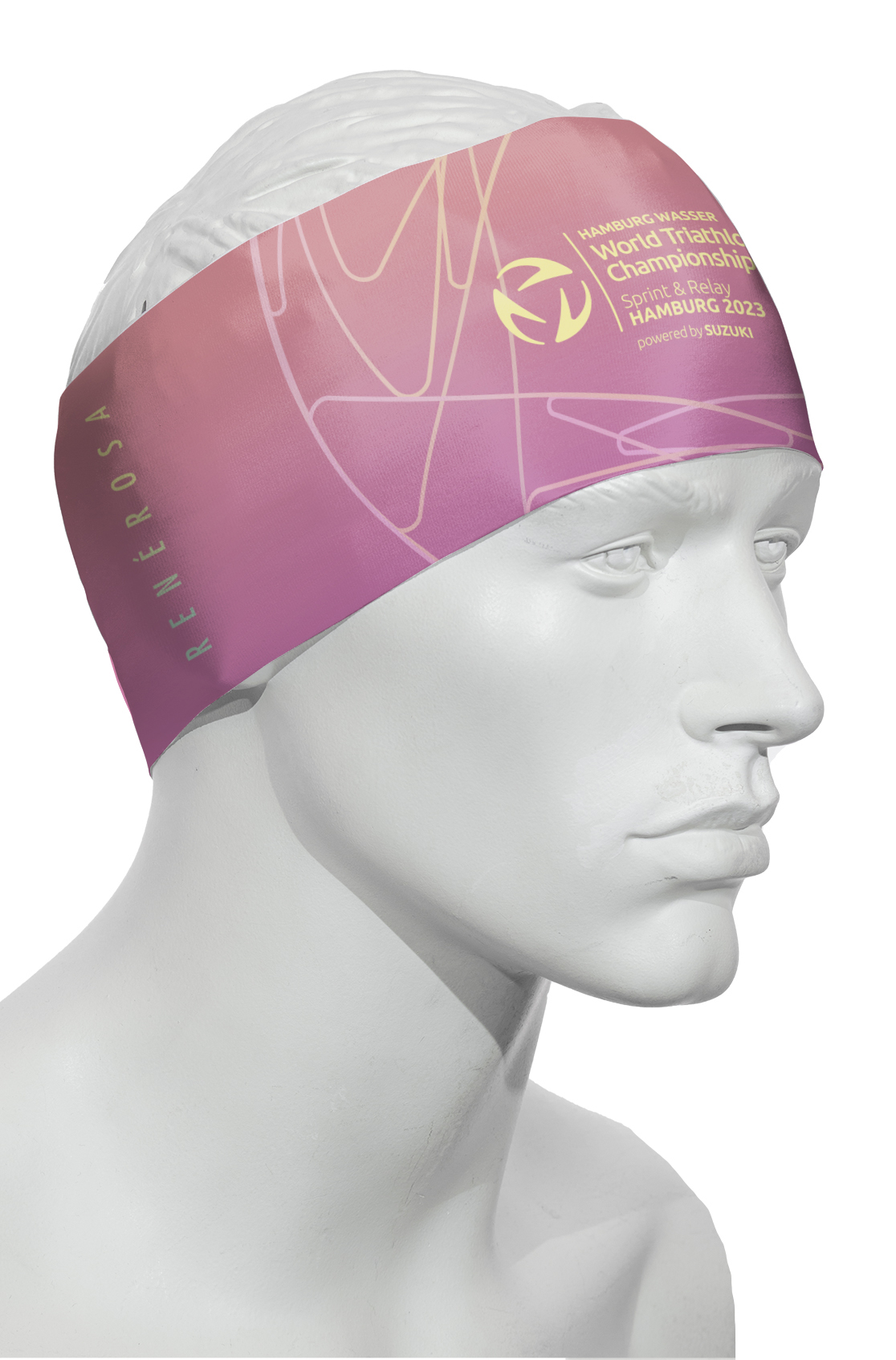 Stirnband RRT991U / World Triathlon Hamburg 2023 Pink