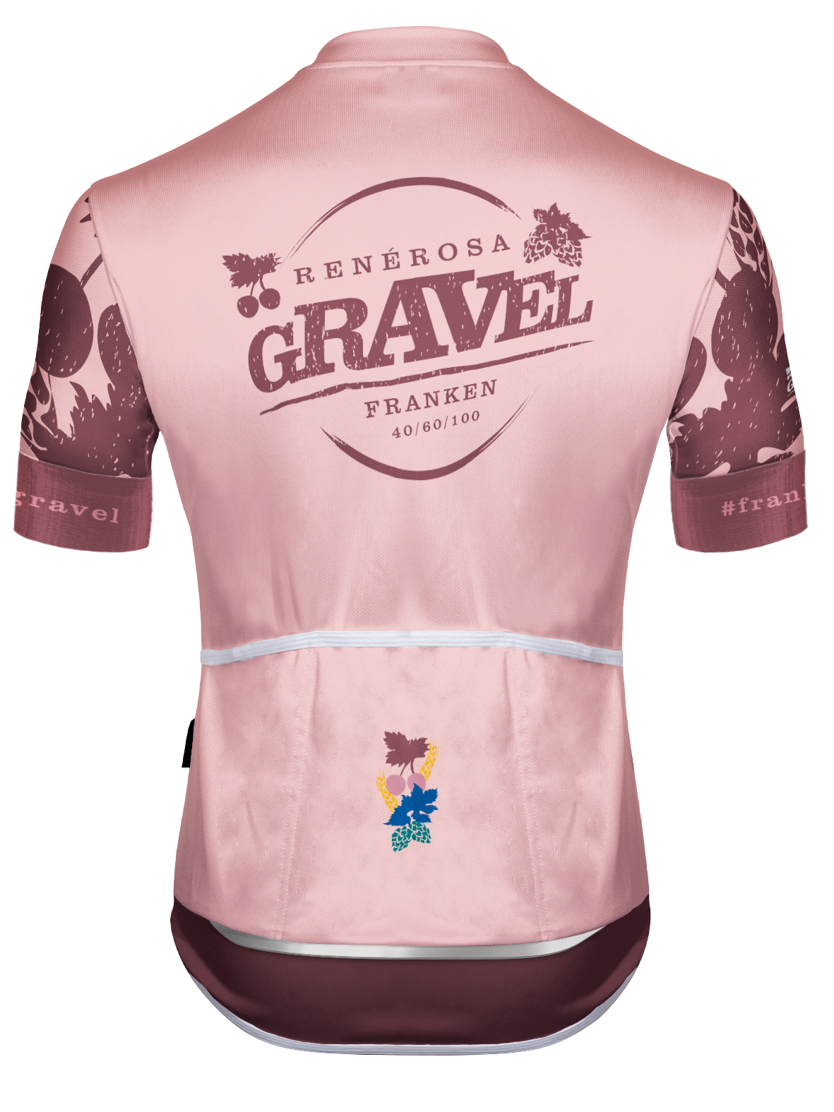 Kurzarm Radtrikot RRT2047M / Kalbensteinberg Kirschrot-Rosa Kurzarm Radtrikot RRT2047M / Kalbensteinberg Kirschrot-Rosa