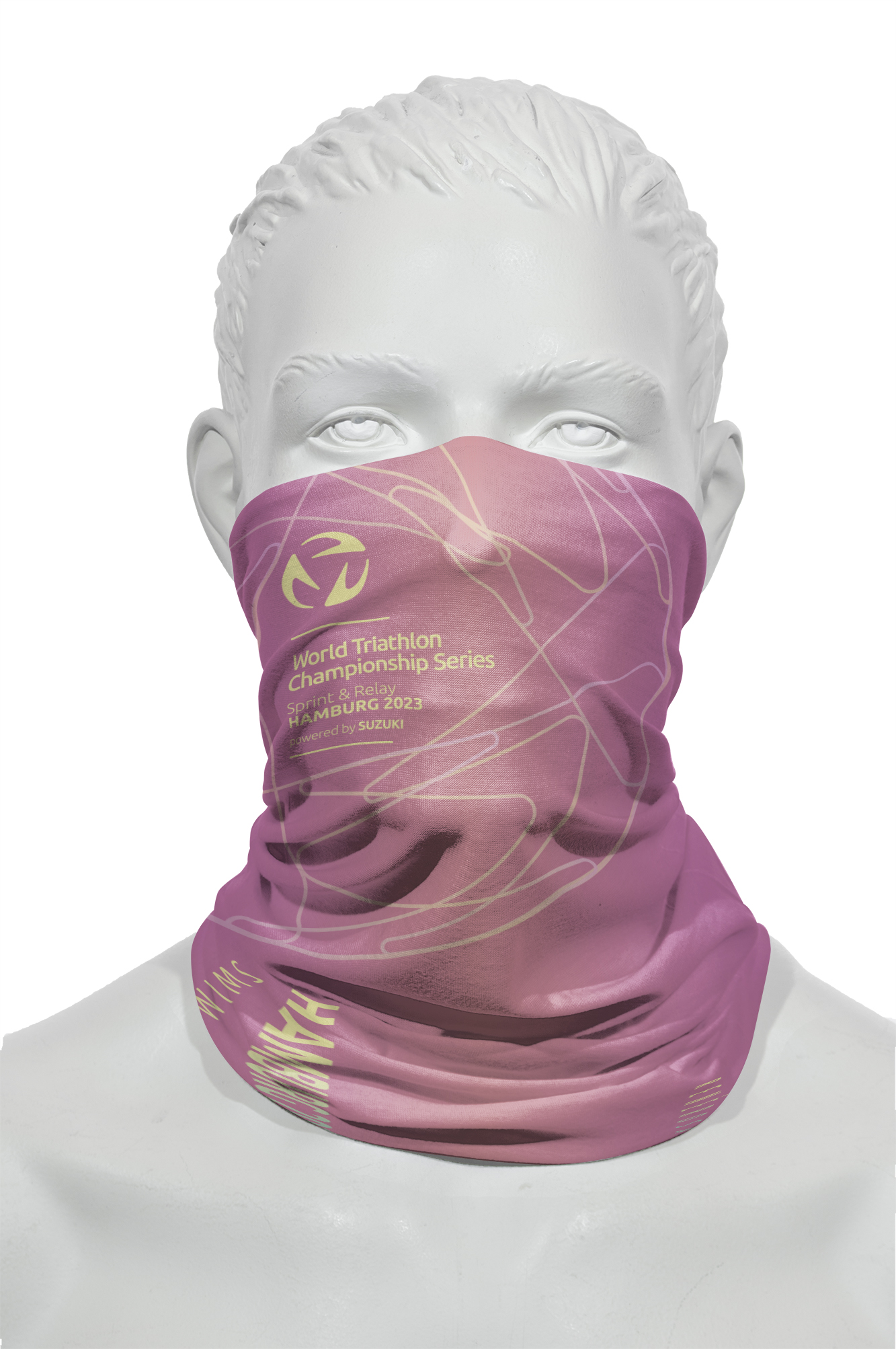 Multi-Funktionstuch RRT990U / World Triathlon Hamburg 2023 Pink