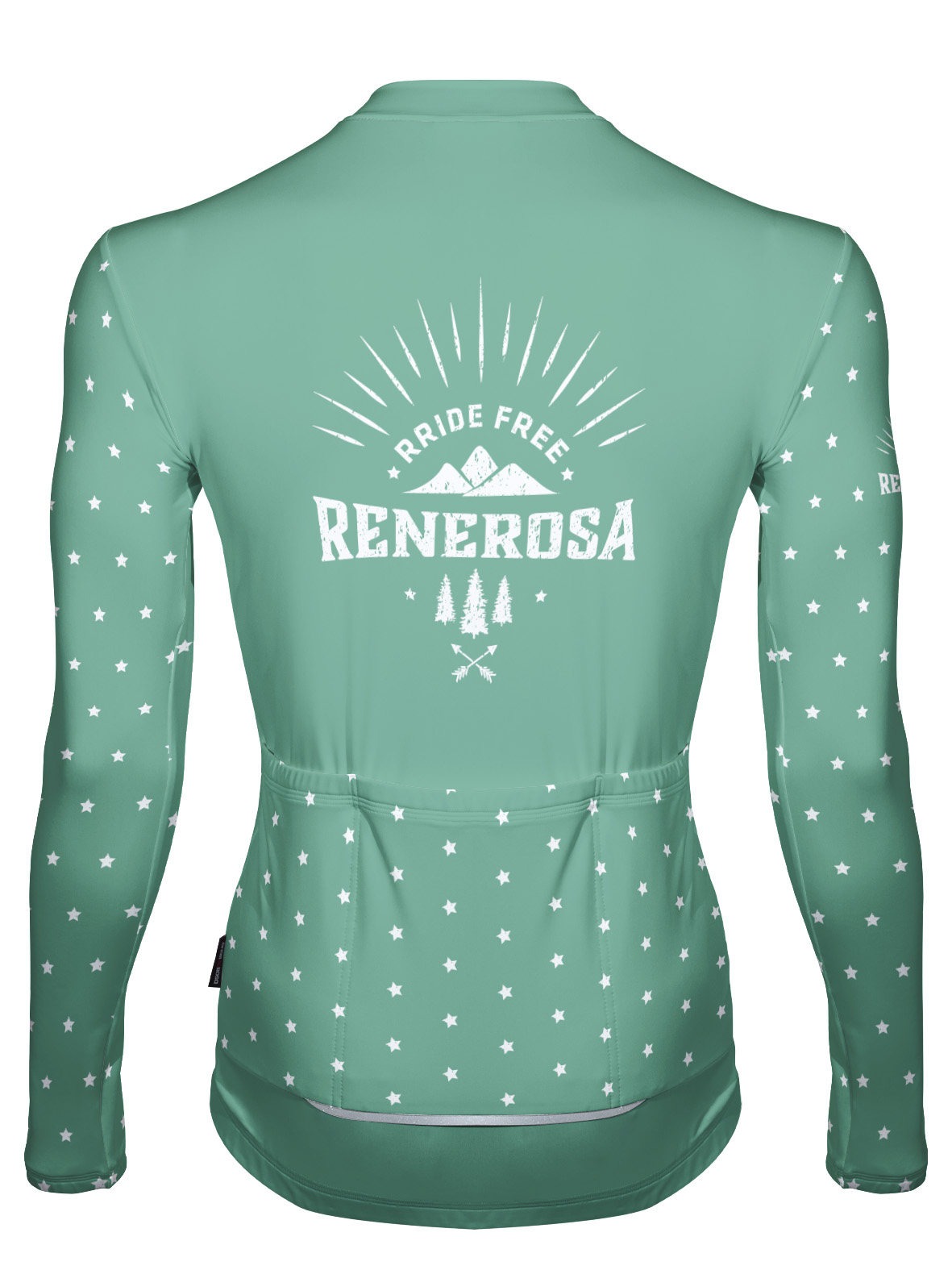 Langarmradtrikot RRT2074M / RRideFree Star Pistazie