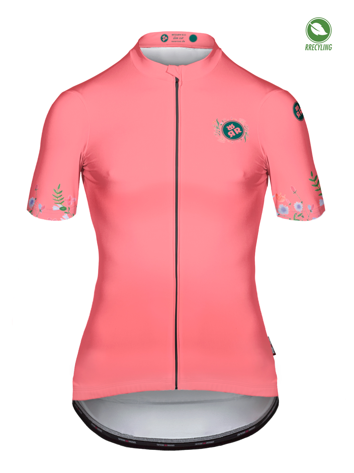 Kurzarm Radtrikot  Damen RRT2048W / Evi Bergblüte Alpenrose