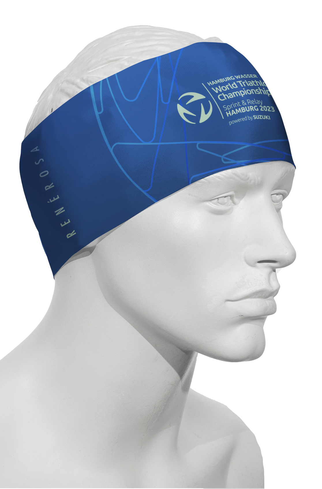 Stirnband RRT991U / World Triathlon Hamburg 2023 Blau