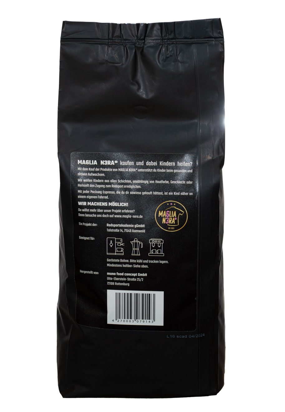 MA6LIA N3RA° Coffee / 1000 g Bohne  Nera