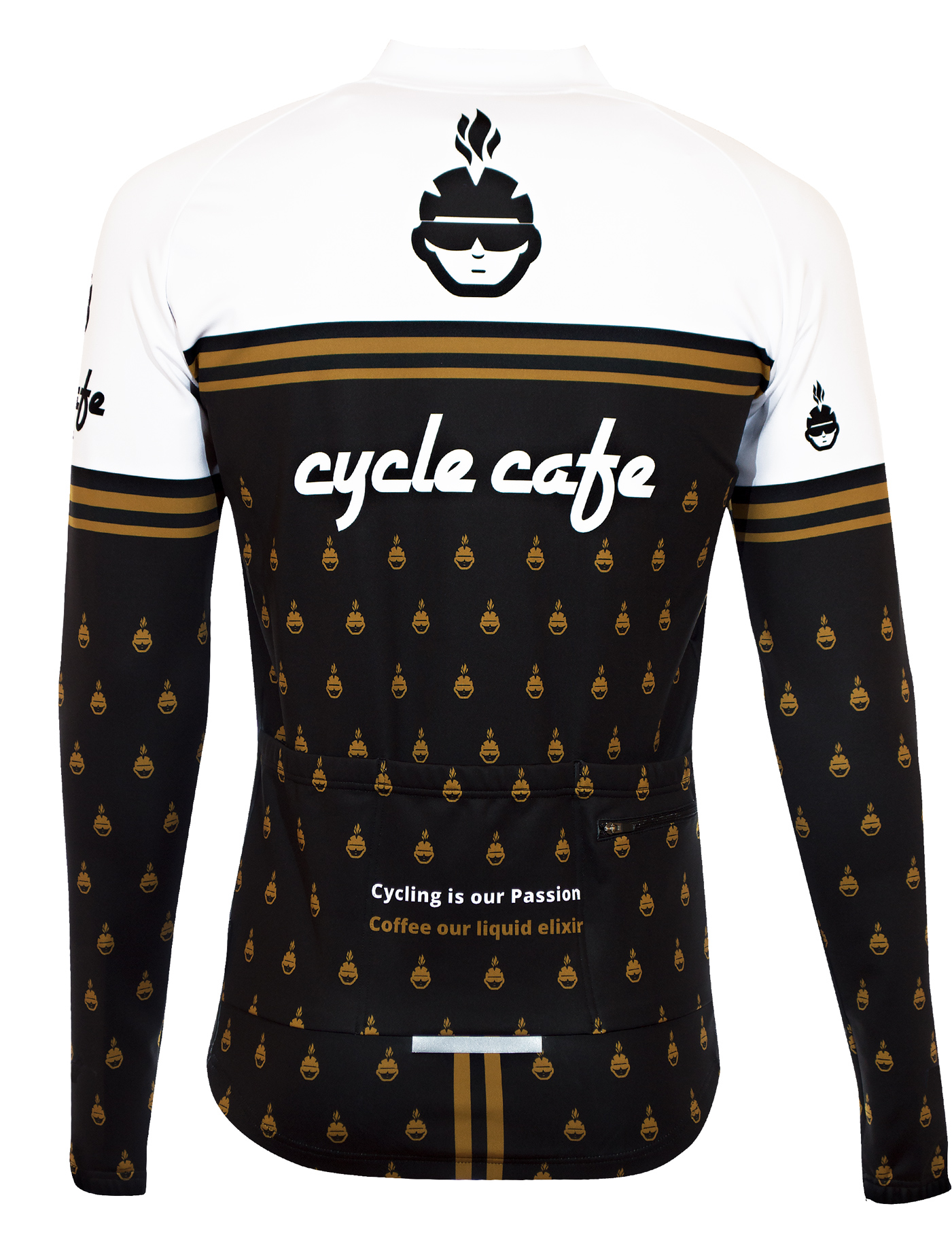 Langarmtrikot Elastan RRT074M / CycleCafe Special Edition Langarmtrikot Elastan RRT074M / CycleCafe Special Edition