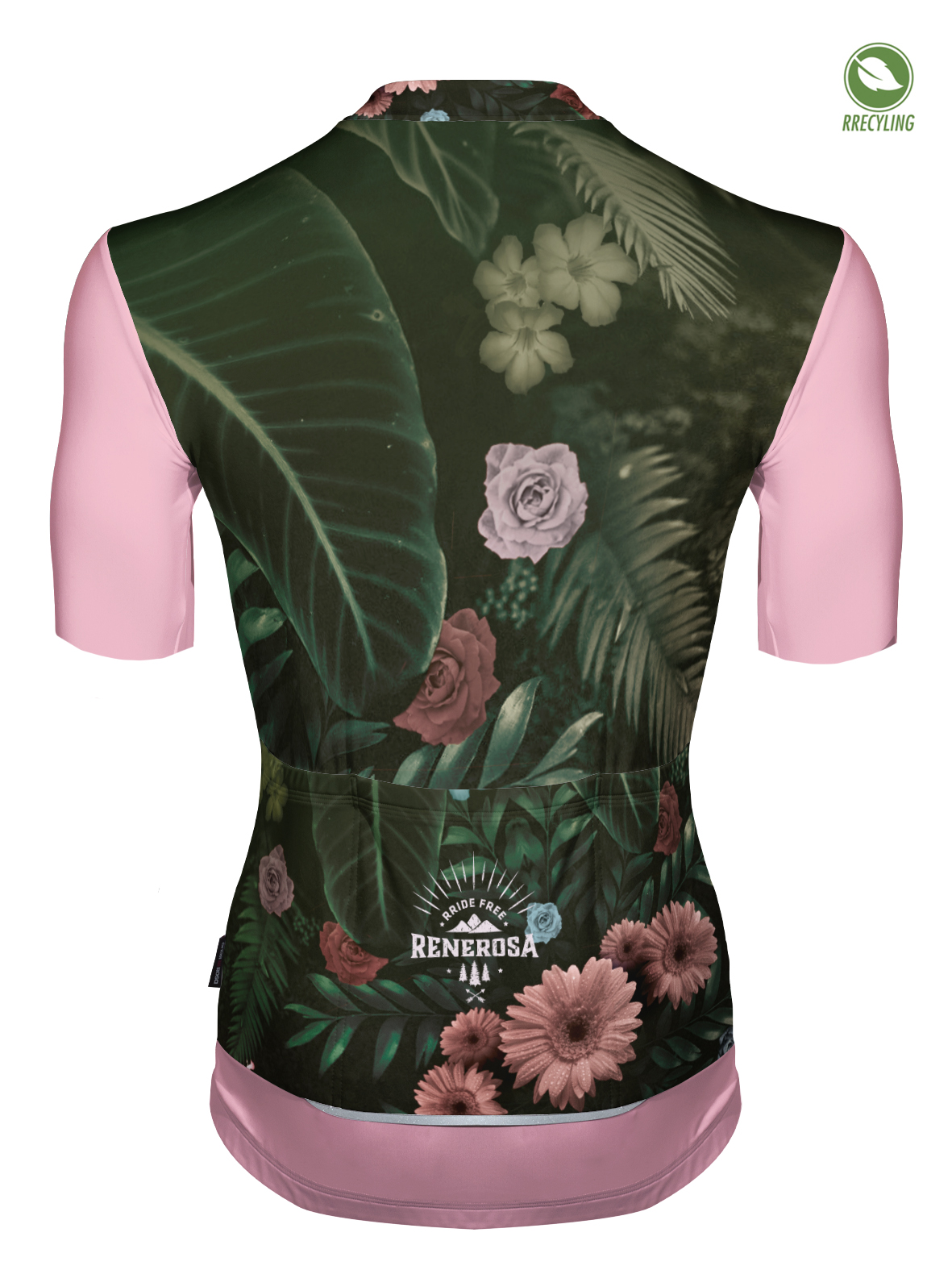 Kurzarm Radtrikot RRT2048W /  RRideFree Damen Flower Design