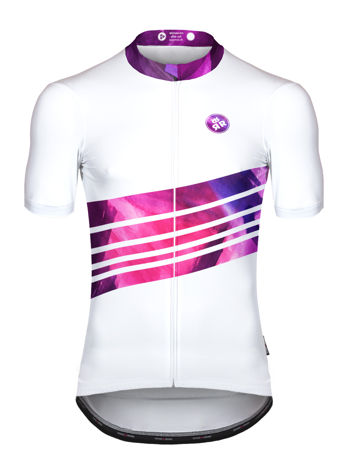 Kurzarm Radtrikot RRT2048M /  10Jahre Design 2.0 Weiß