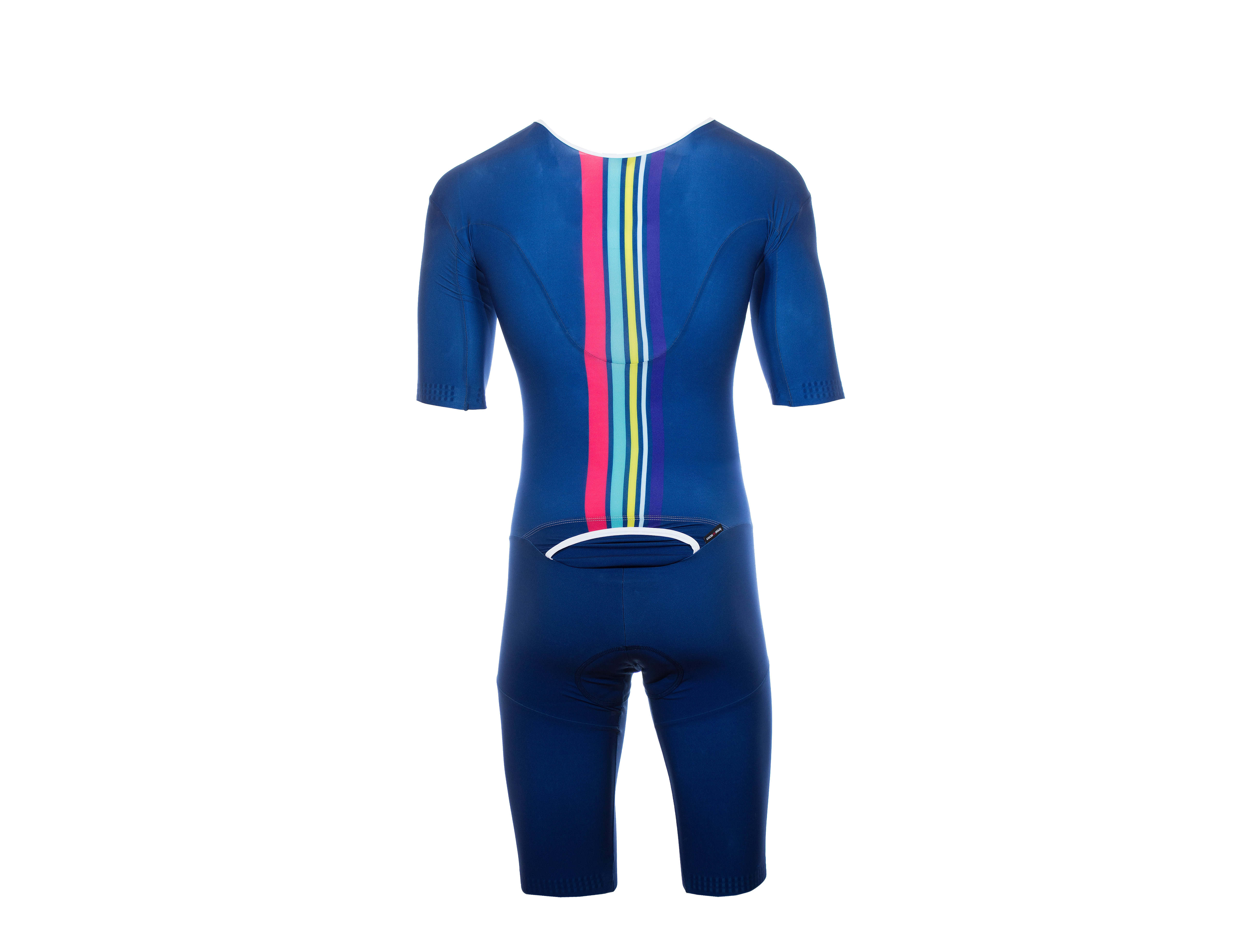 Aero Triathlon Einteiler  RRT2777M Herren Longversion / RR-Stripes blau