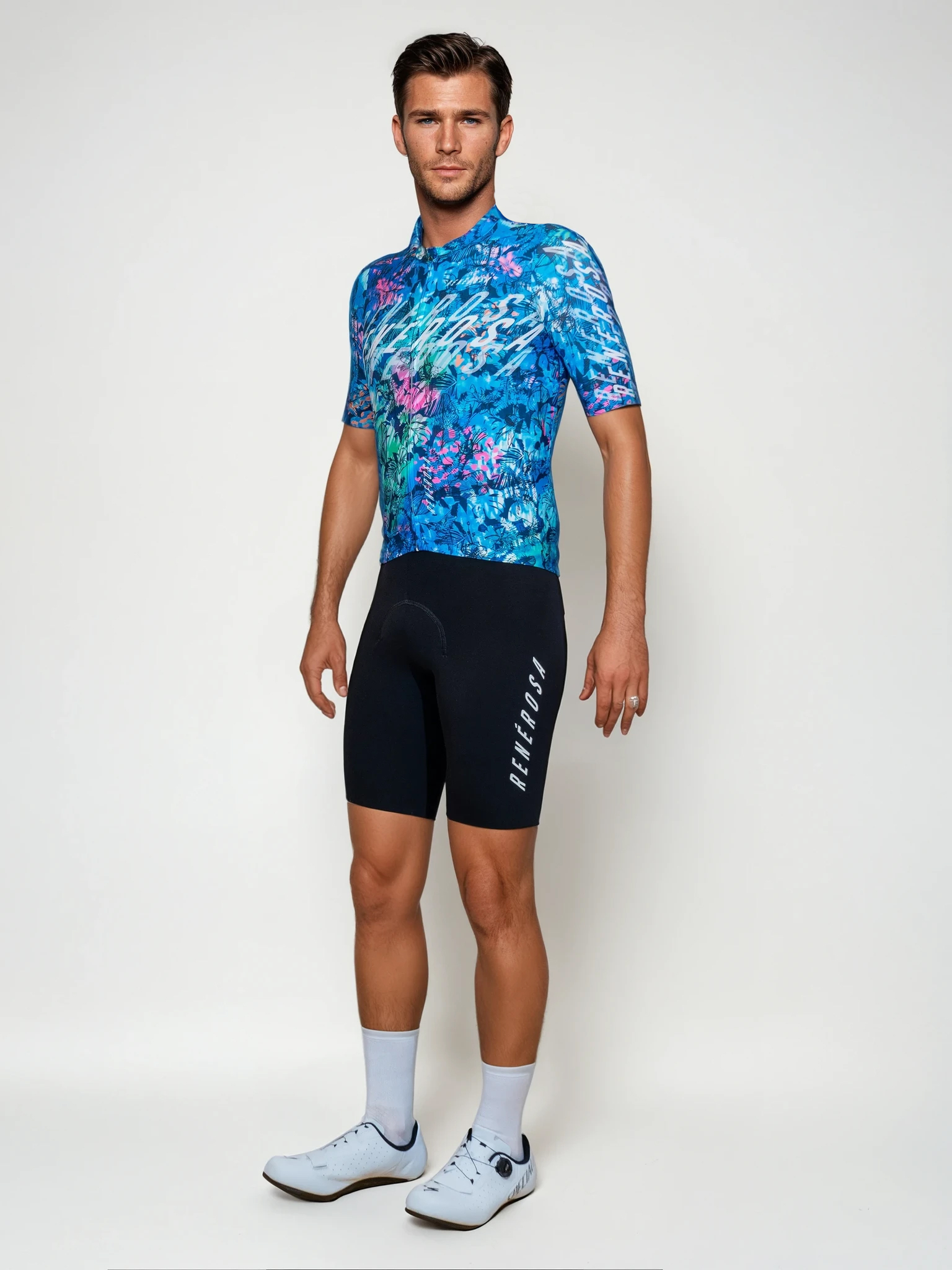 Kurzarm Radtrikot  RRT2048 RenéRosa Neo-TropicalFlower