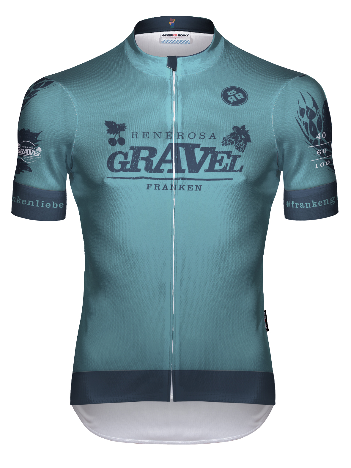 Kurzarm Radtrikot RRT2047M / Hagsbronn Pastelpetrol Kurzarm Radtrikot RRT2047M / Hagsbronn Pastelpetrol