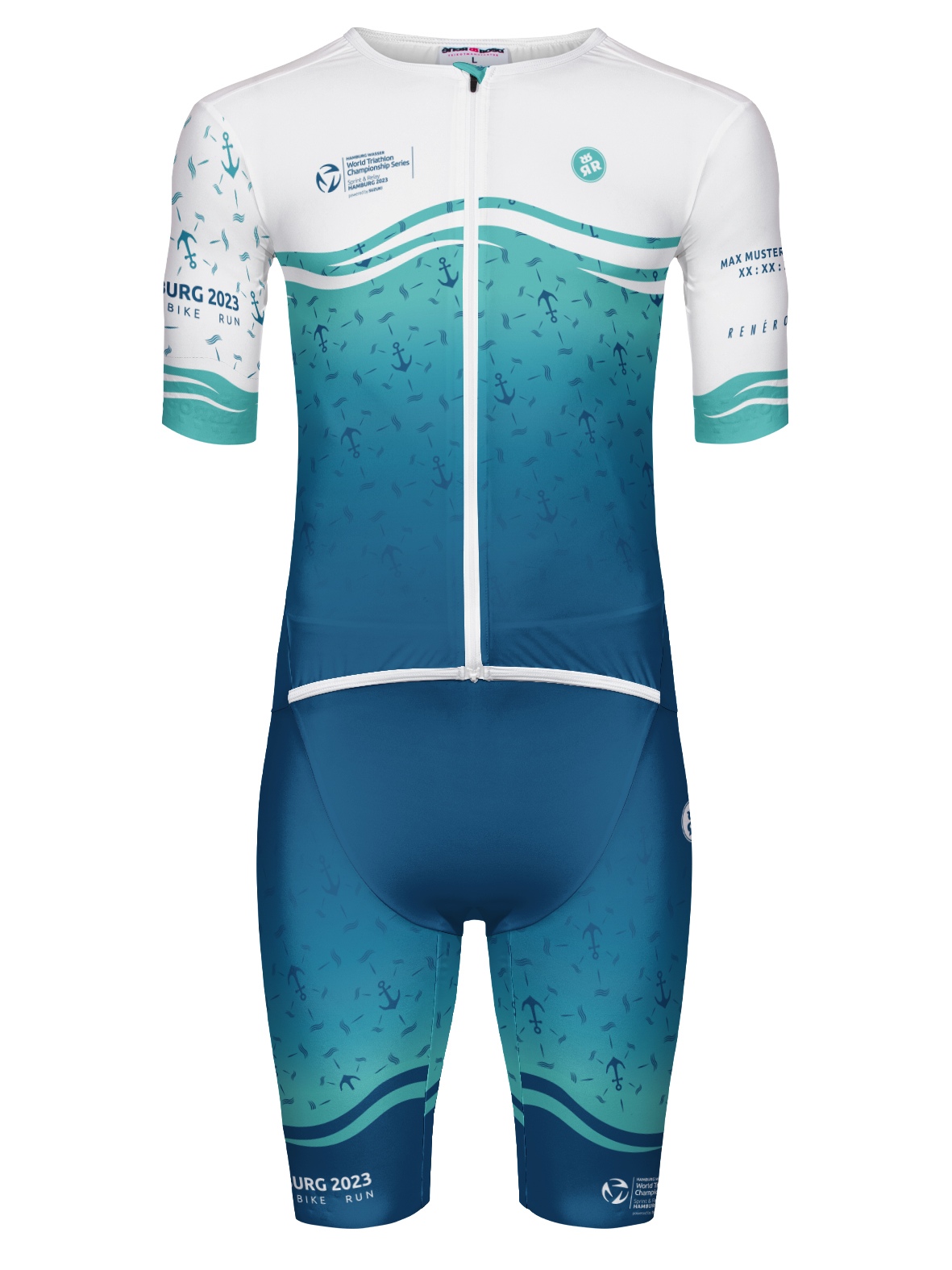 Aero Triathlon Einteiler RRT2790M Aero Triathlon Suit/ World Triathlon Hamburg Finisher 2023