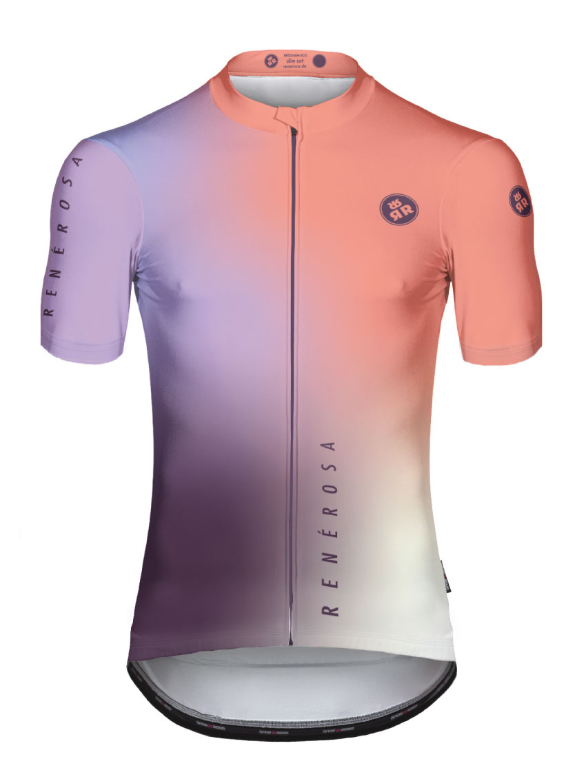Kurzarm Radtrikot RRT2048 RenéRosa Delight Orange Lavender