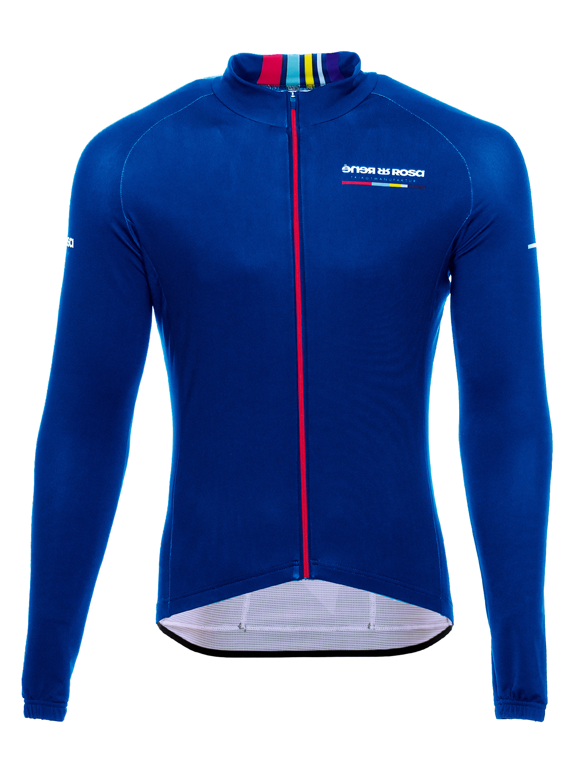 Langarmradtrikot RRT074M / RR-Stripes blau  