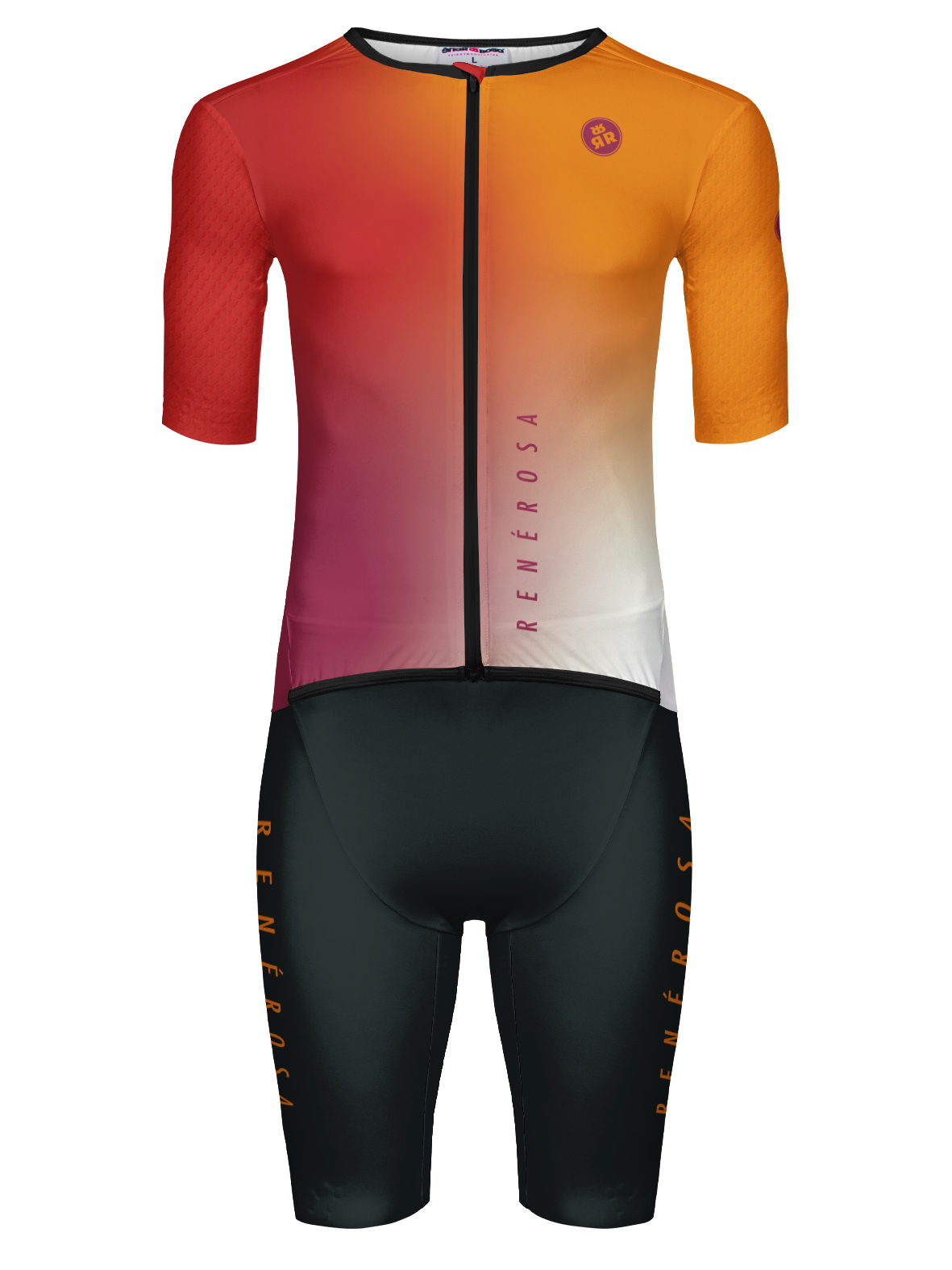 Aaero Triathlon Einteiler  RRT2777M Revolution/ RR Delight  Orange-Fire