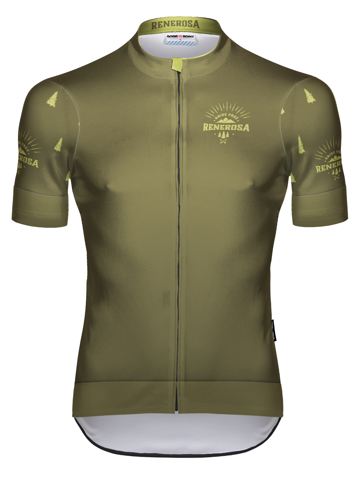 Kurzarm Radtrikot RRT2047M / RRideFree - Waldgrün Kurzarm Radtrikot RRT2047M / RRideFree - Waldgrün