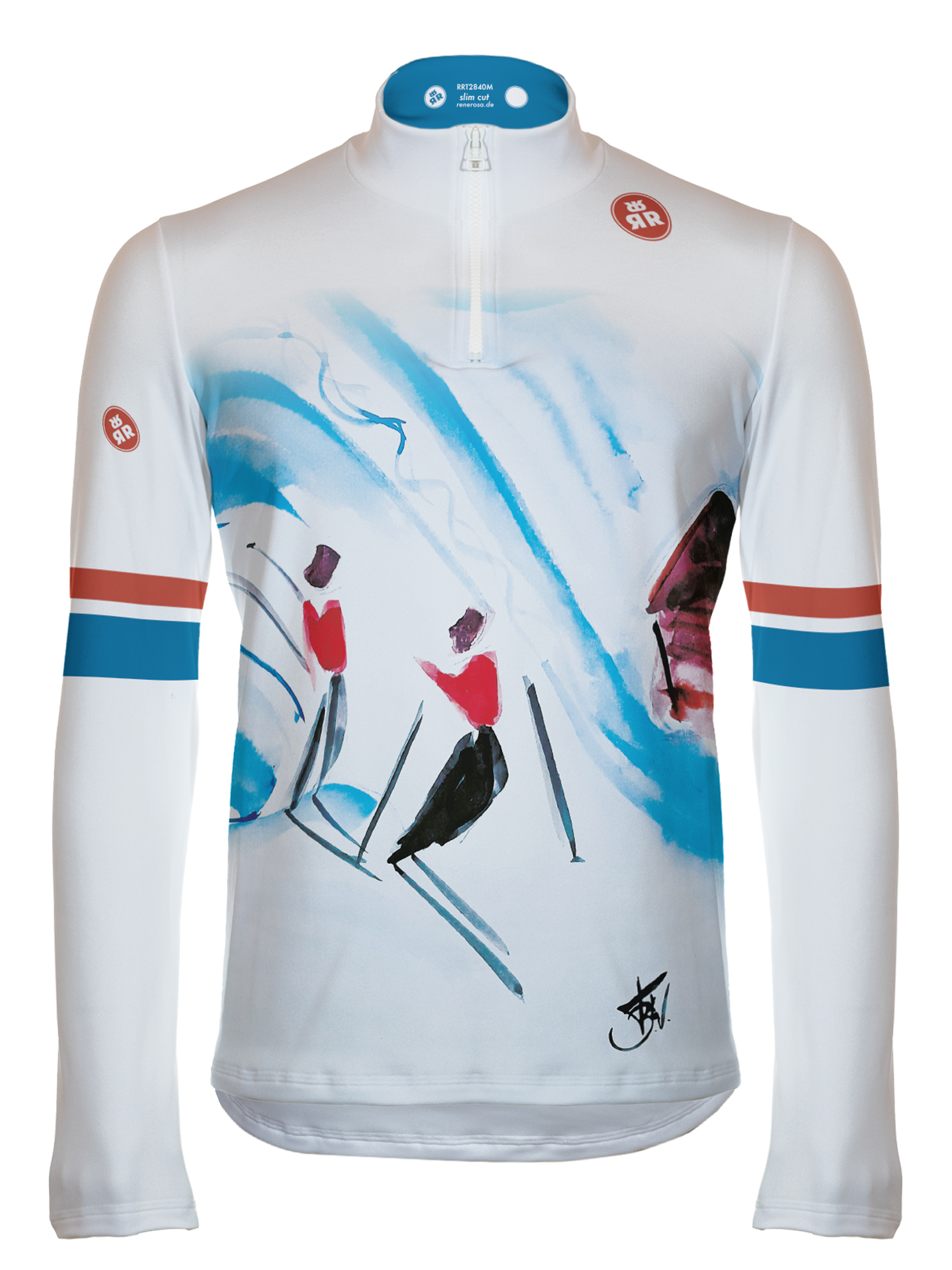 Longsleeve Base Layer RRT2840 / Skiing in Kitz - Rosas ArtCollection 