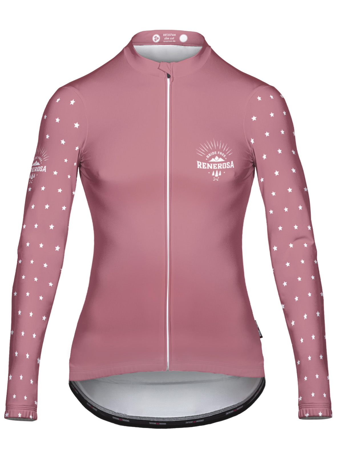 Langarmradtrikot RRT2074W Damen / RRideFree Star Smoothberry