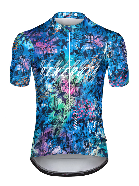 Kurzarm Radtrikot  RRT2048 RenéRosa Neo-TropicalFlower