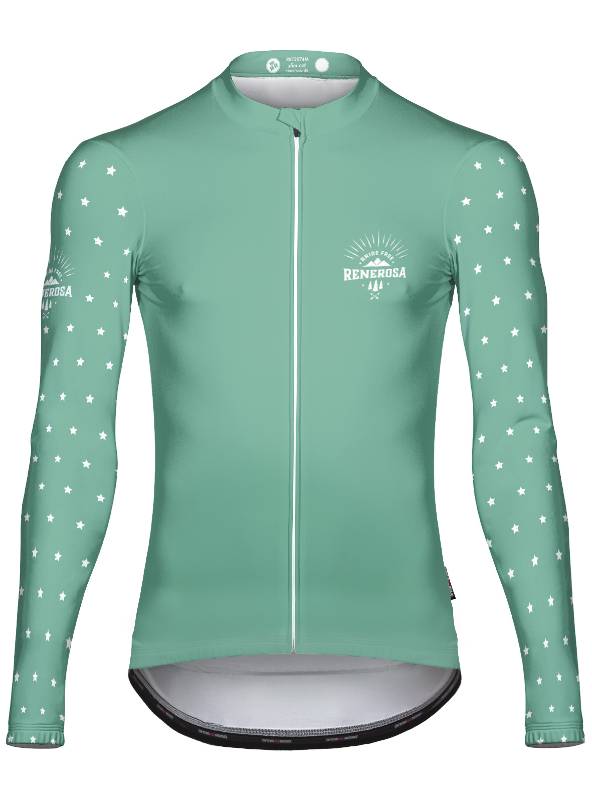Langarmradtrikot RRT2074M / RRideFree Star Pistazie