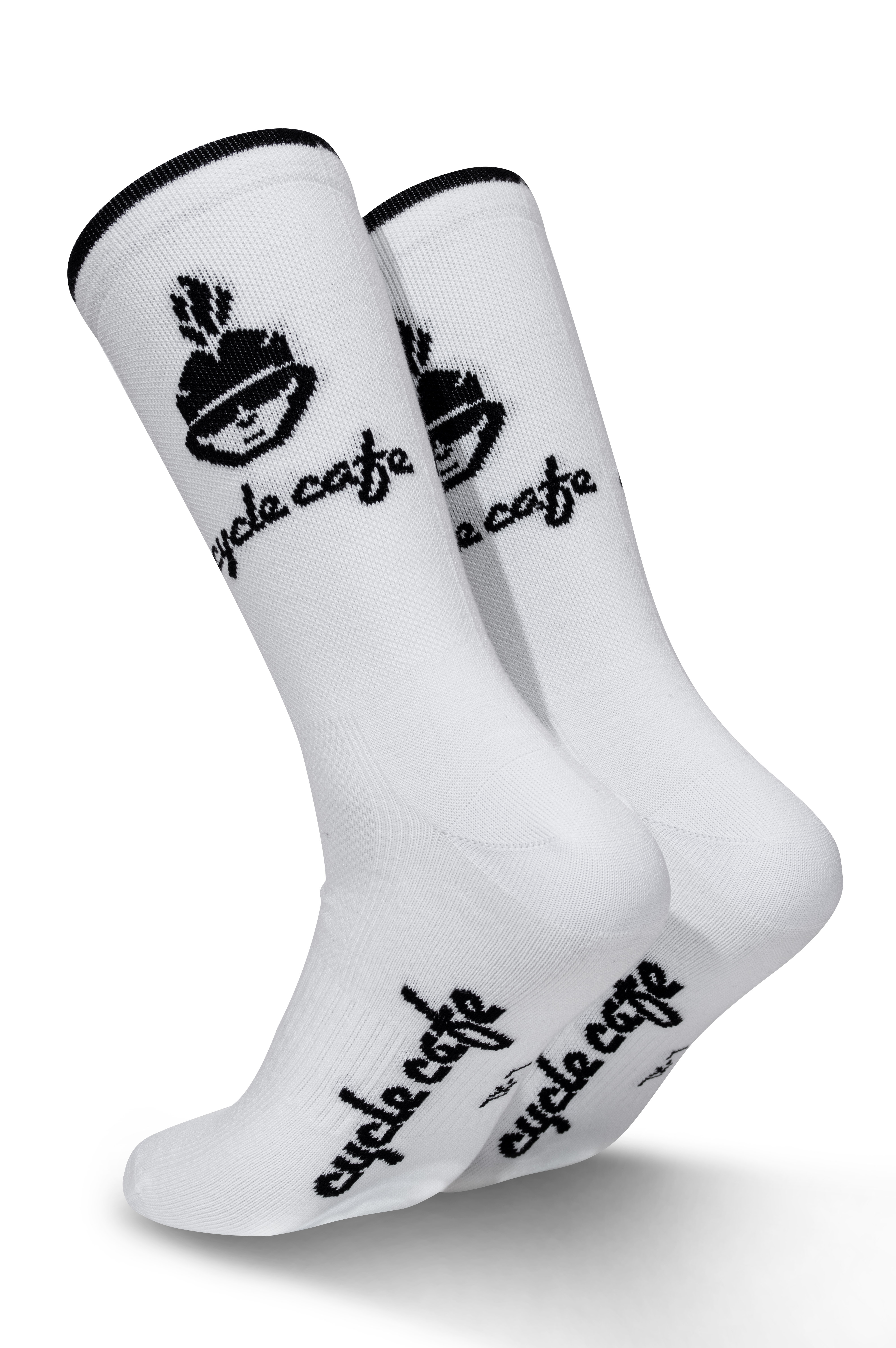 Gewebte Socken weiss / Cycle Cafe