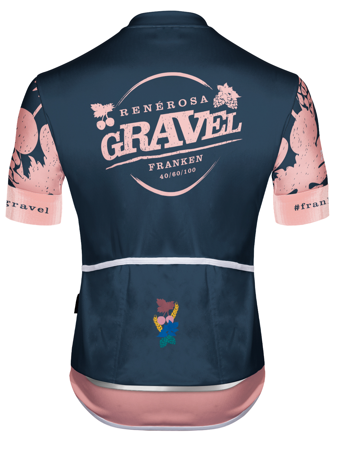 Kurzarm Radtrikot RRT2047M / Dürrenmungenau Dunkelblau-Rosa Kurzarm Radtrikot RRT2047M / Dürrenmungenau Dunkelblau-Rosa