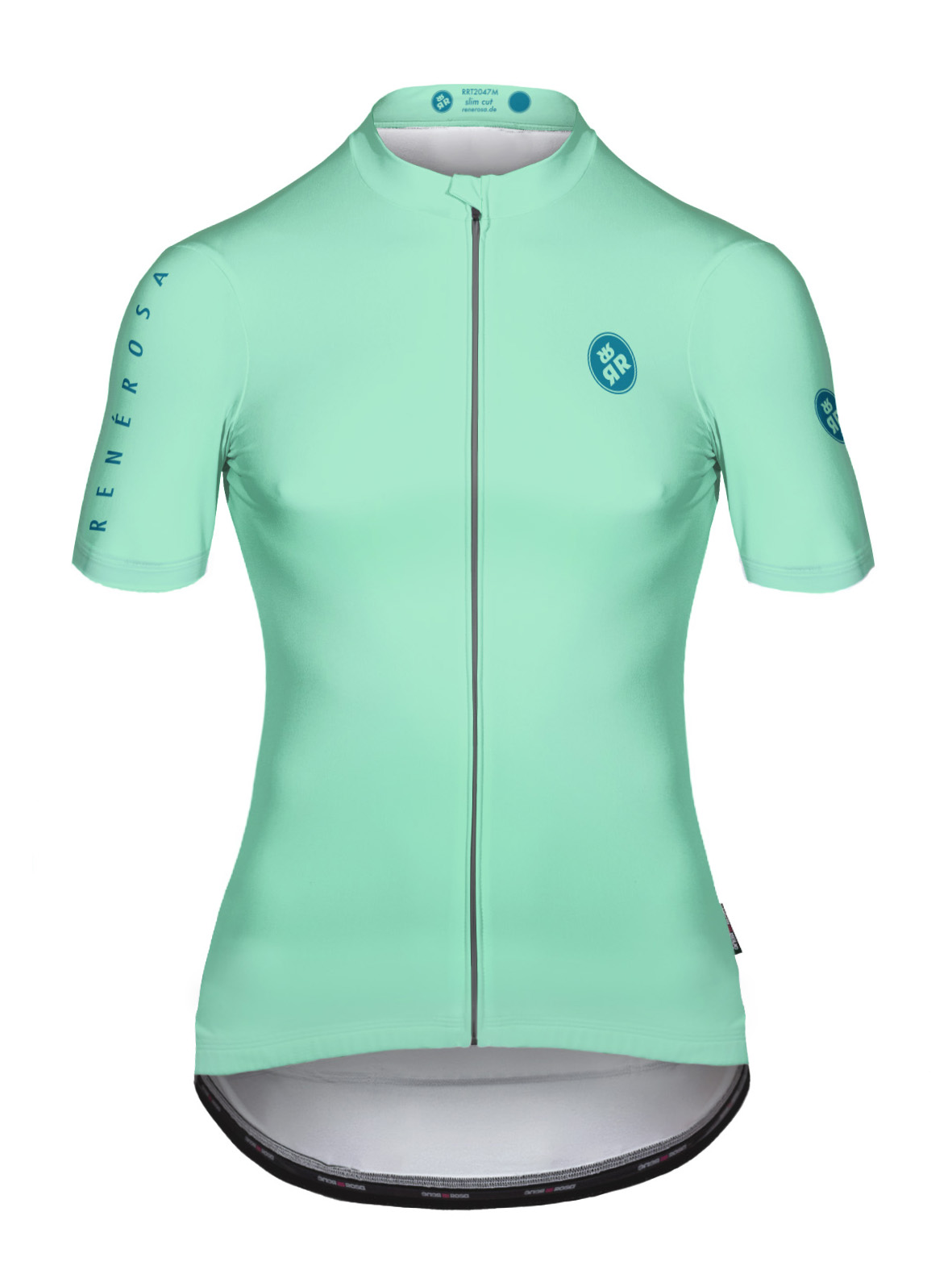 Kurzarm Radtrikot Damen RRT2048W Eco ColorCouple Design Celeste