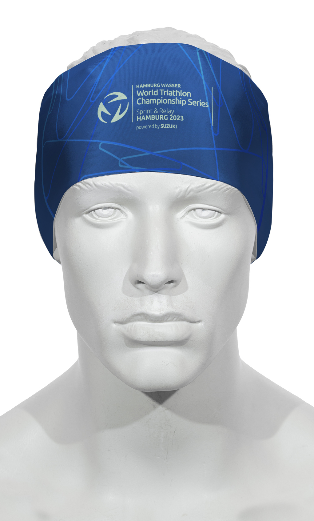 Stirnband RRT991U / World Triathlon Hamburg 2023 Blau