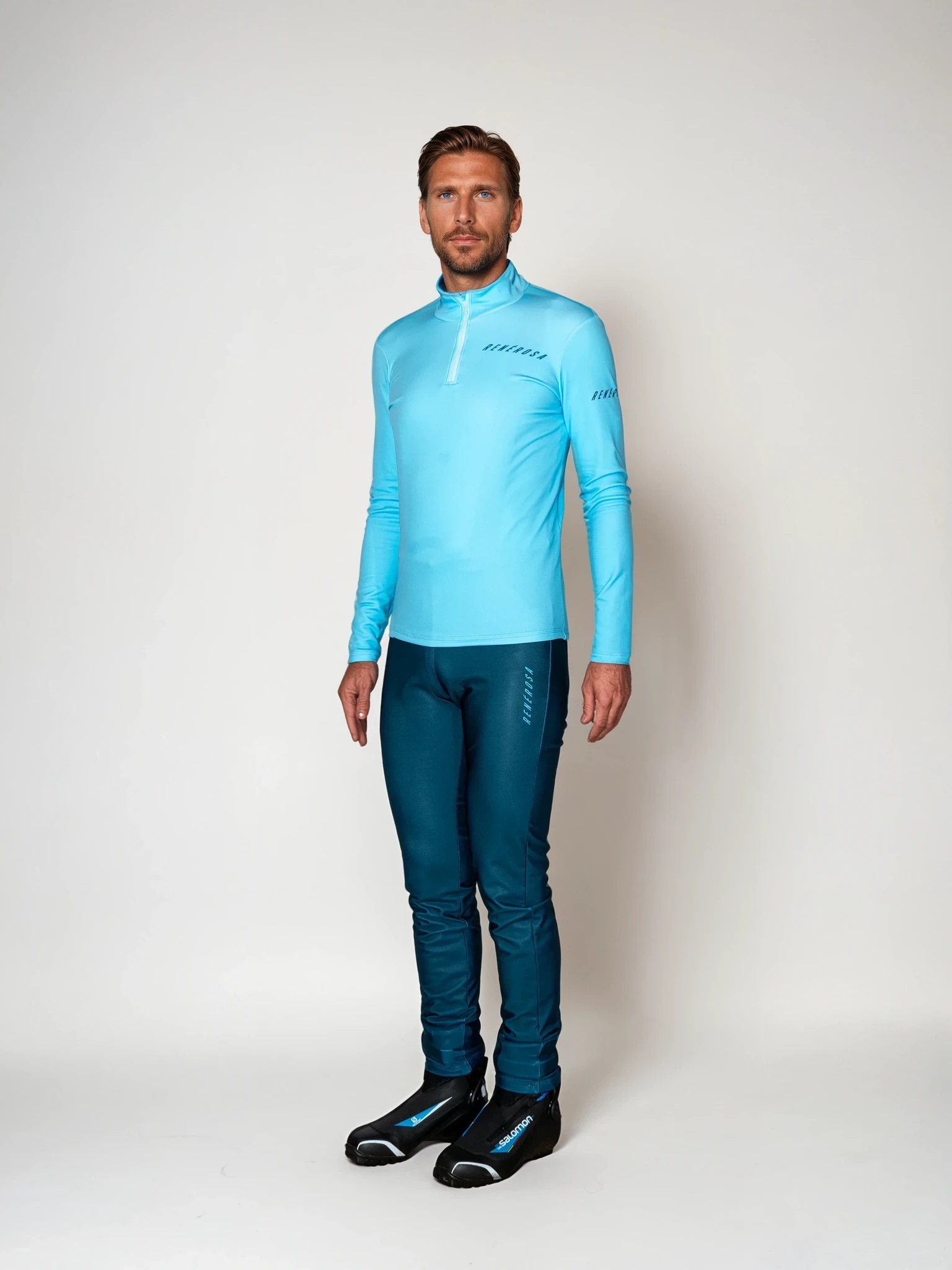 Cross Country Skiing Warming Pants RRT130M / RRide Free Dark Blue