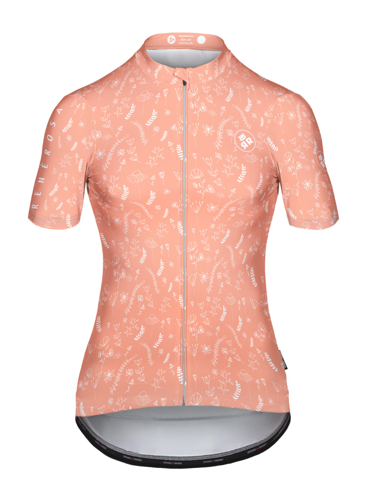 Kurzarm Radtrikot  Damen RRT2048W Eco Springflower -PaleRosette