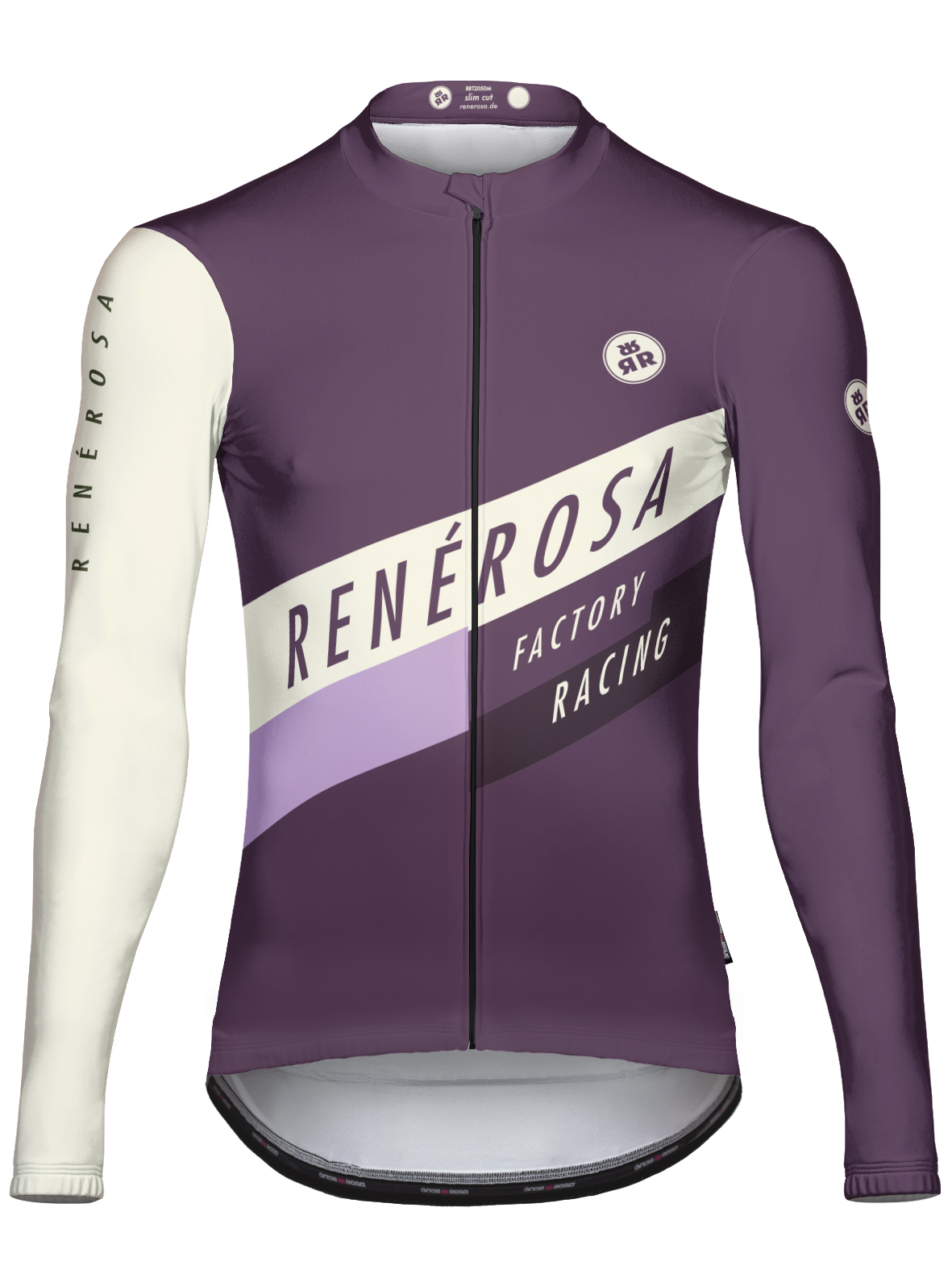 Langarmradtrikot RRT2074M / Factory Racing PurpleWhite