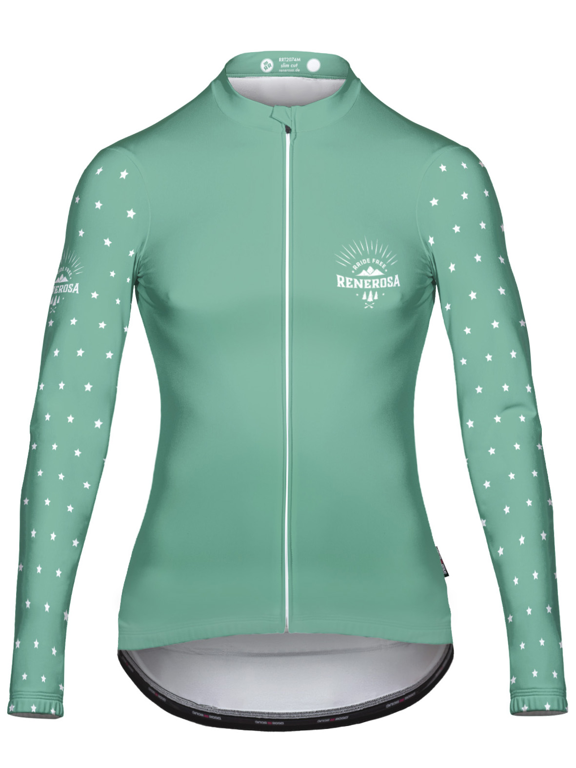 Langarmradtrikot RRT2074W Damen / RRideFree Star Pistazie