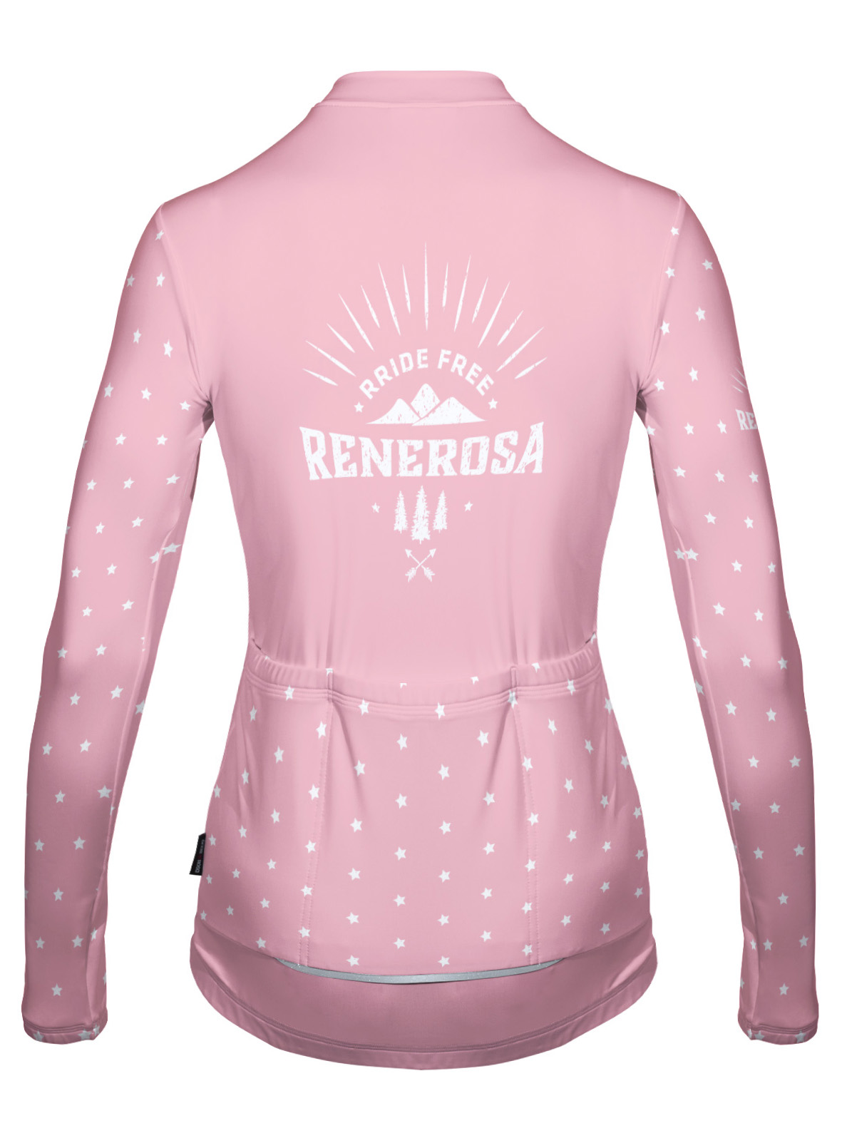 Langarmradtrikot RRT2074W Damen / RRideFree Star Rosa
