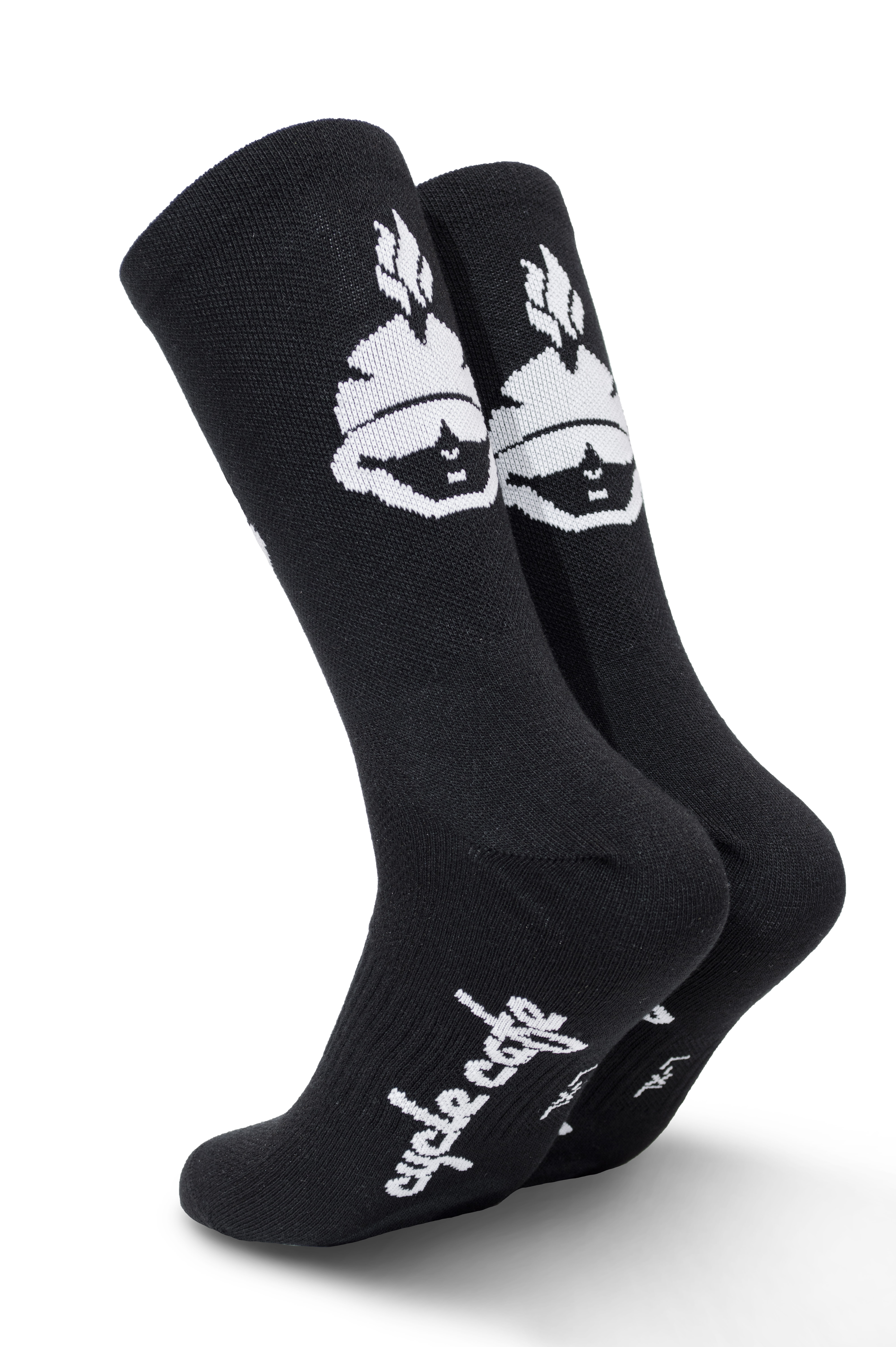 Gewebte Socken schwarz / Cycle Cafe