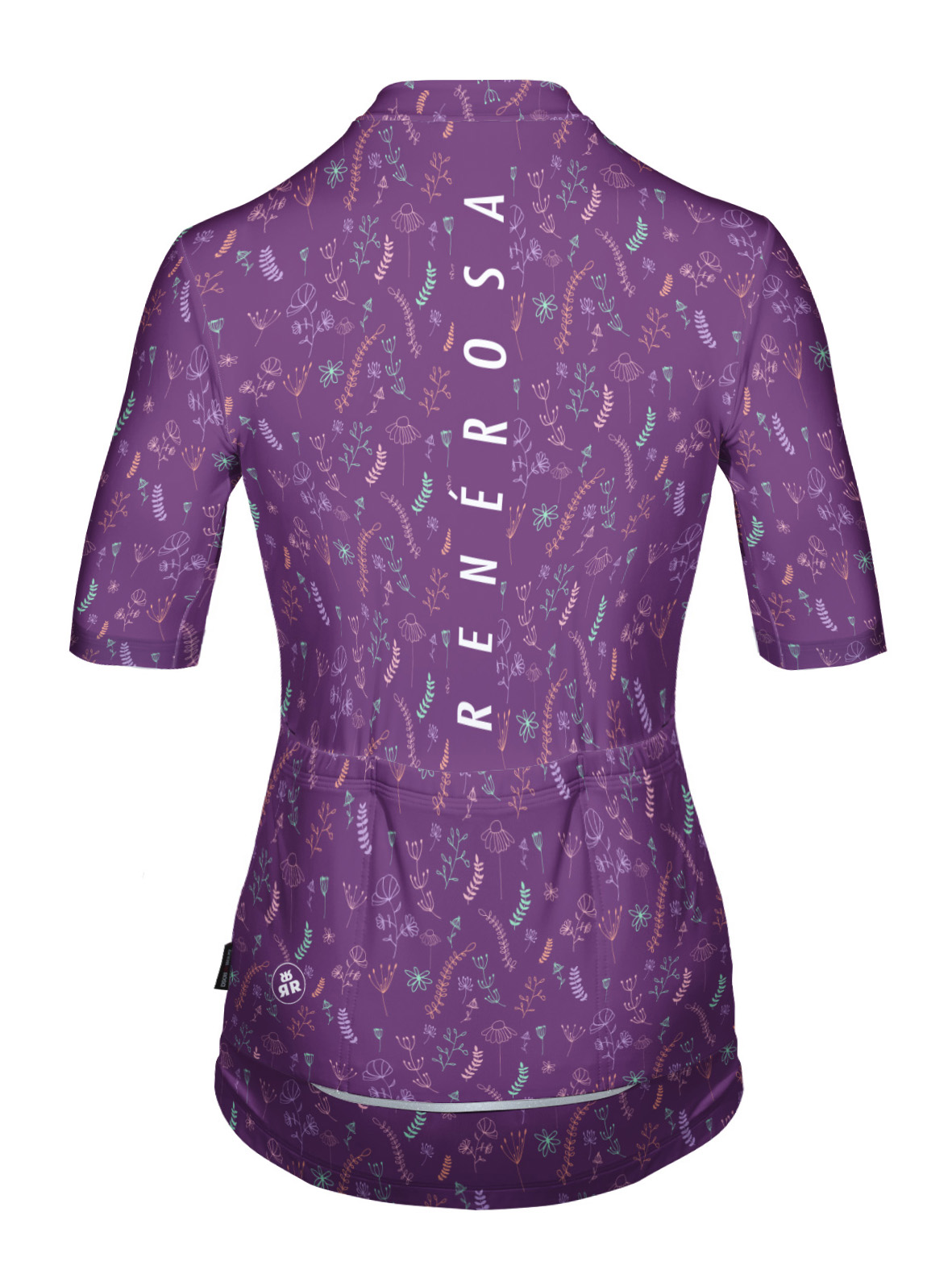 Kurzarm Radtrikot  Damen RRT2048W Eco Springflower -Purple