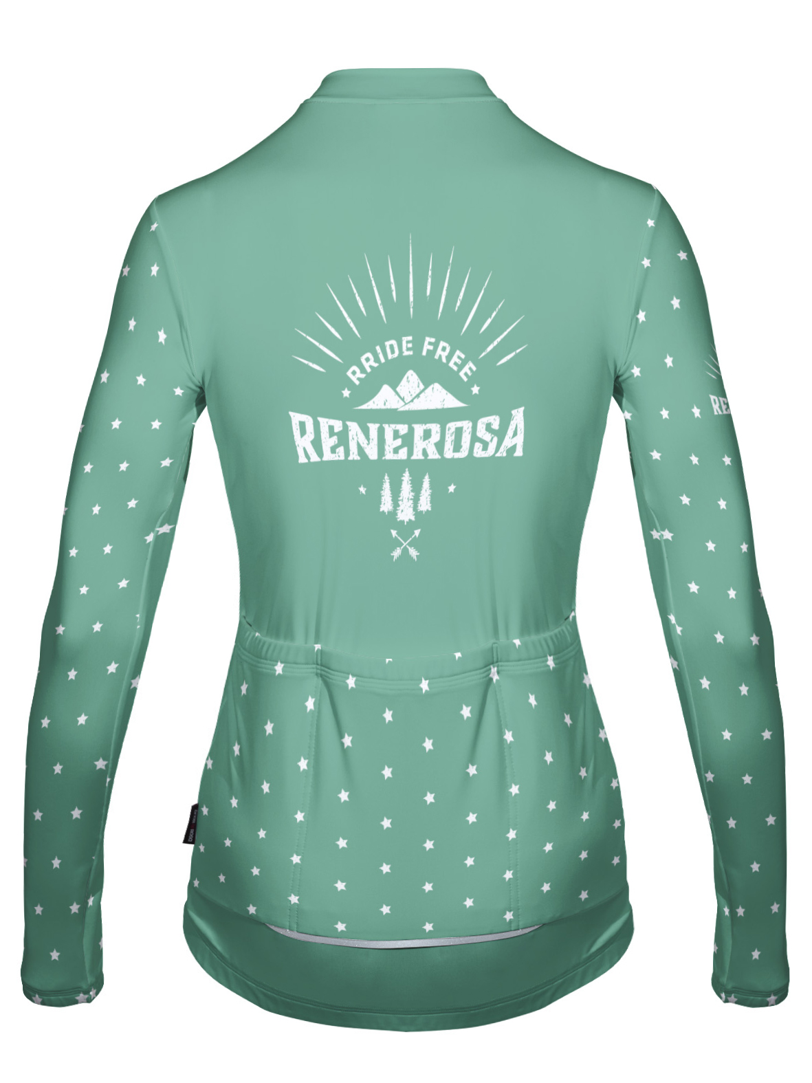 Langarmradtrikot RRT2074W Damen / RRideFree Star Pistazie