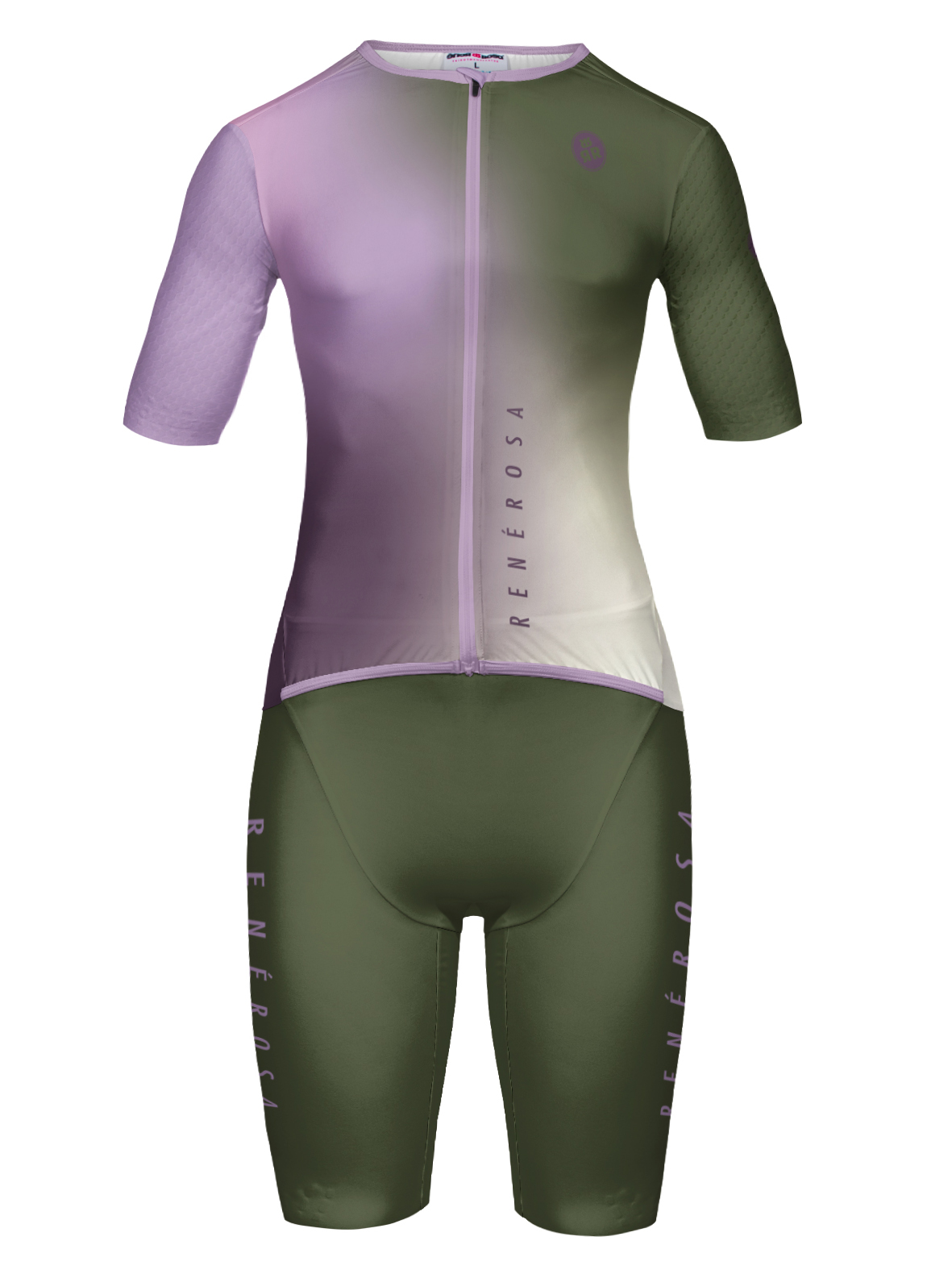 Aaero Triathlon Einteiler  RRT2777W Revolution/ RR Delight  Olive-Lavender