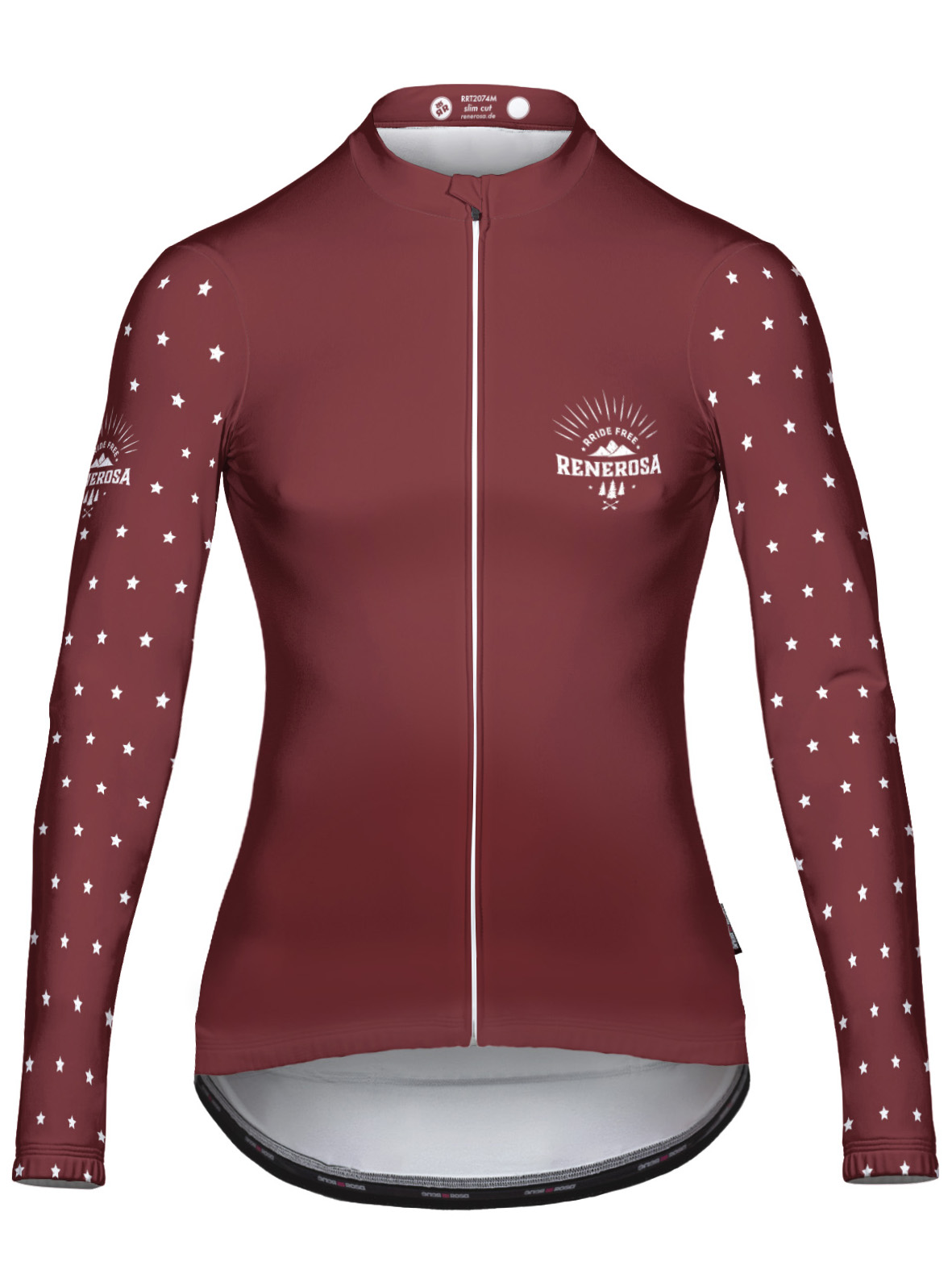 Langarmradtrikot RRT2074W Damen / RRideFree RoastedRed