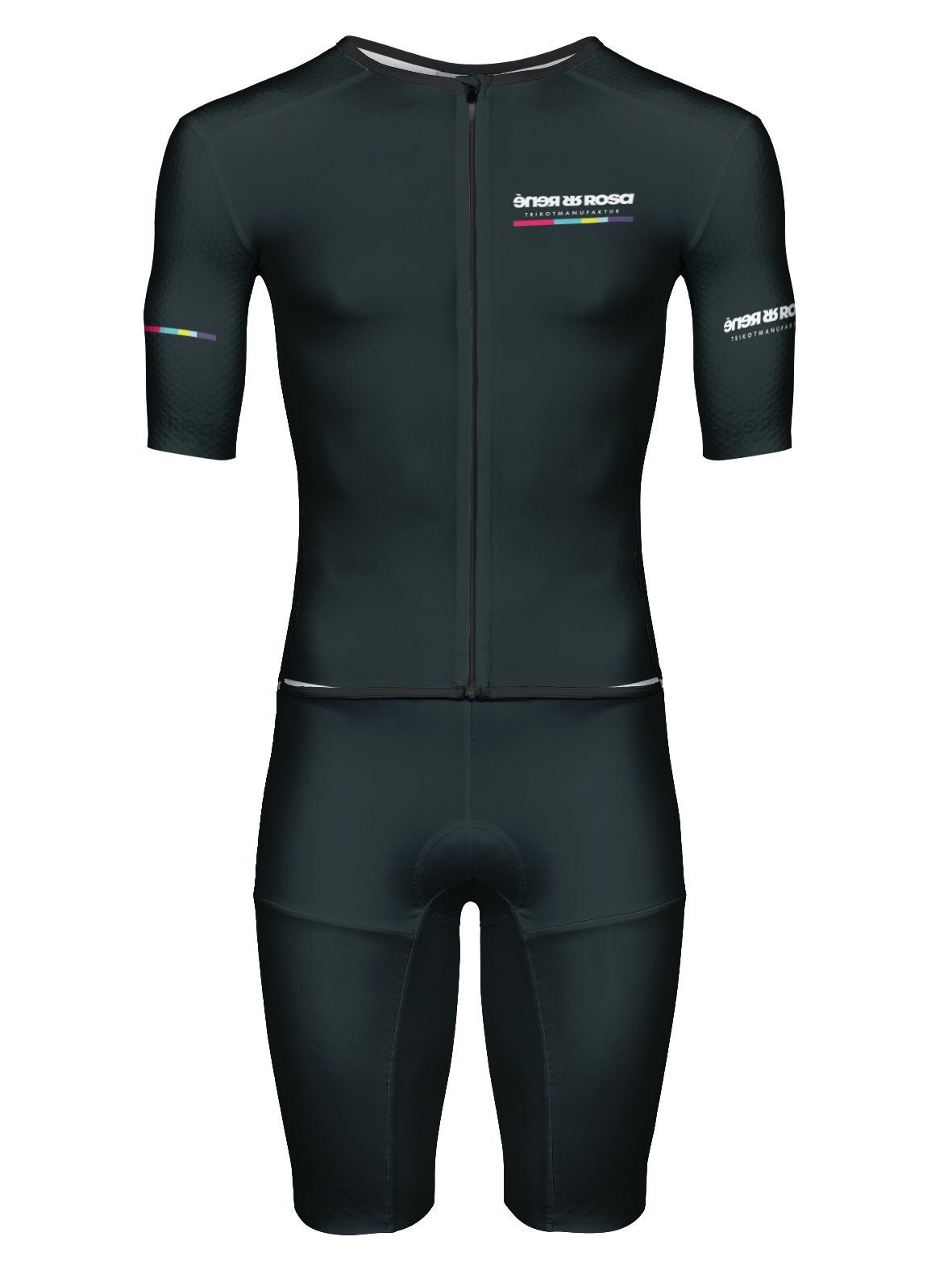 Aero Triathlon Einteiler  RRT2777M Herren Longversion / RR-Stripes Black