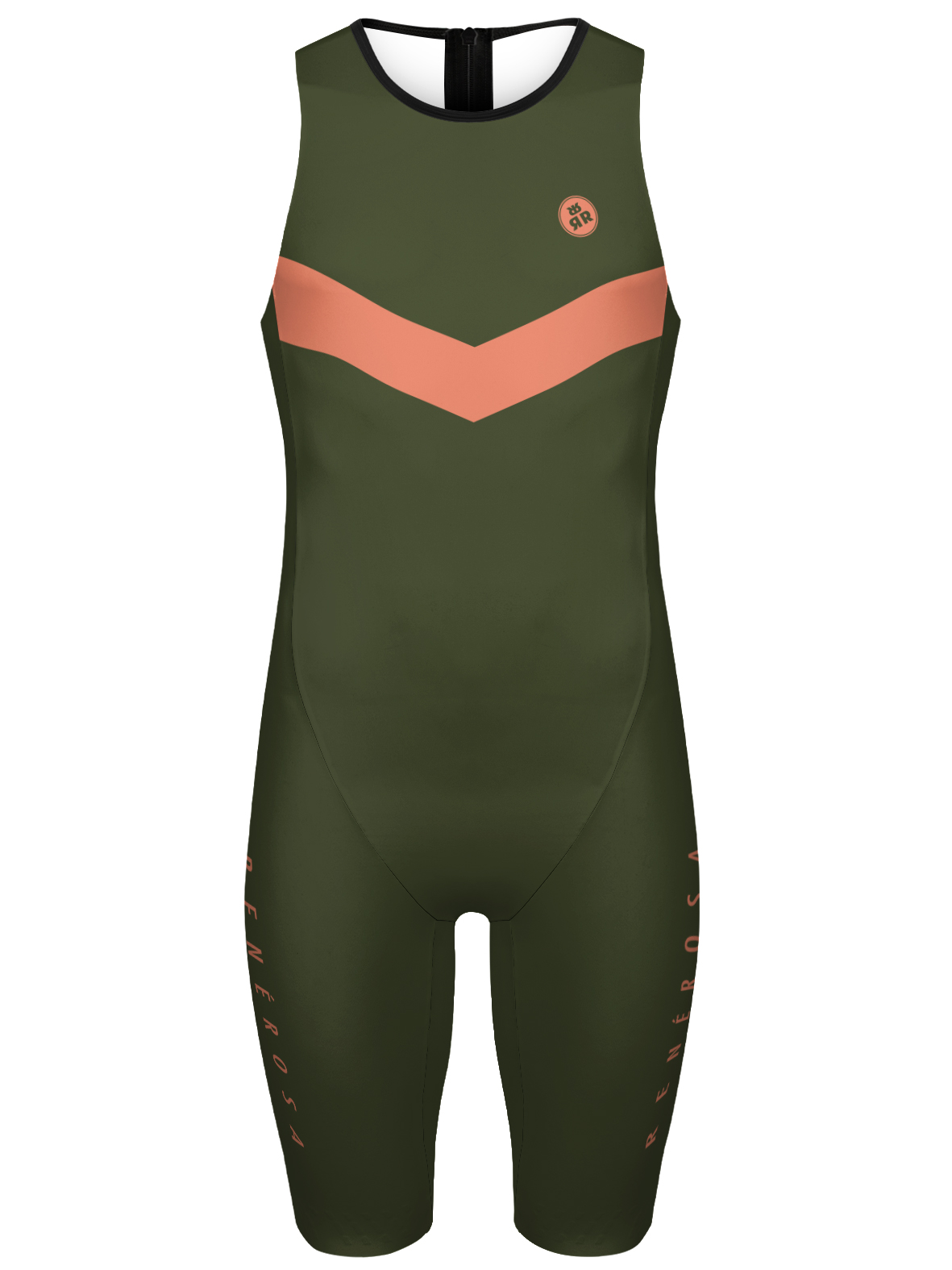 Aero Triathlon Kurzdistanzeinteiler  RRT2780M / CC22 Forest-Orange